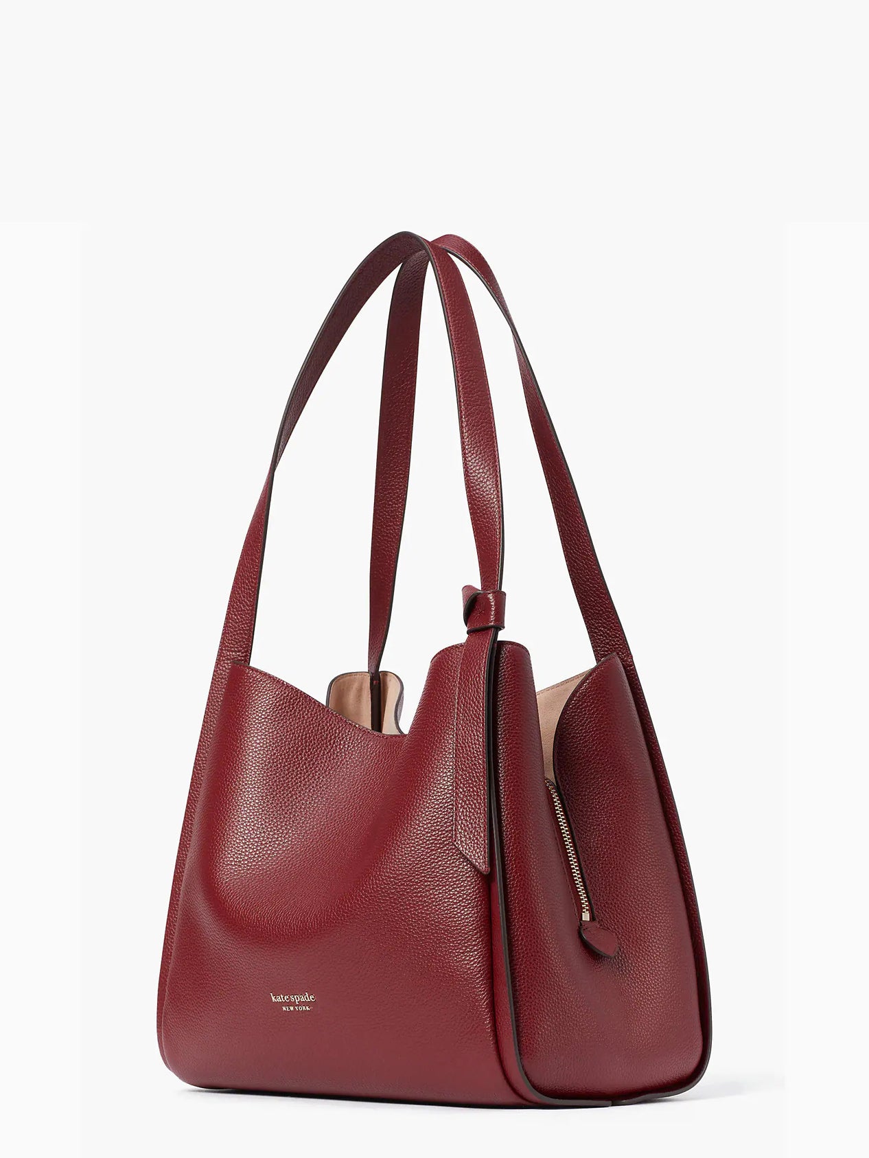 k4395_Knott Large Shoulder Bag_Autumnal Red