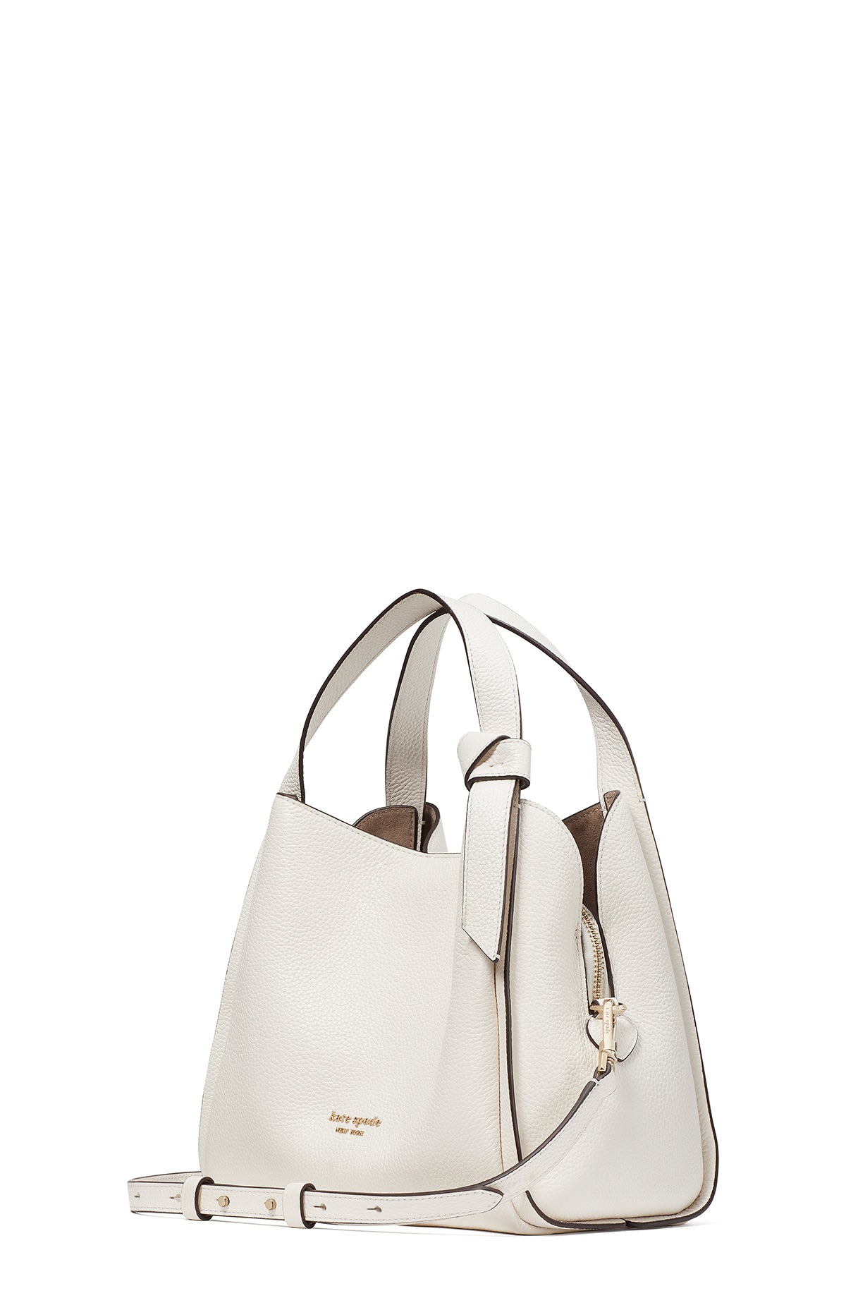 k6552-Knott Medium Crossbody Tote-Cream