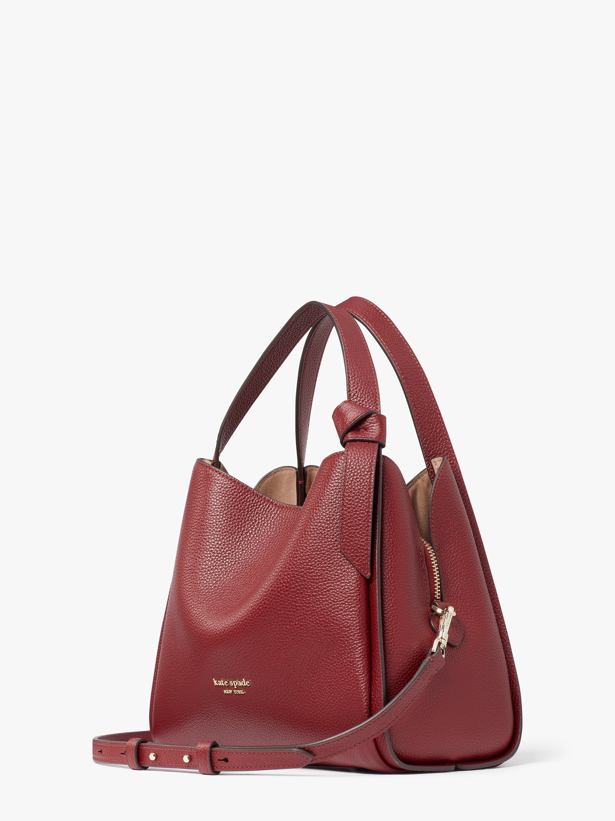 k6552-Knott Medium Crossbody Tote-Autumnal Red