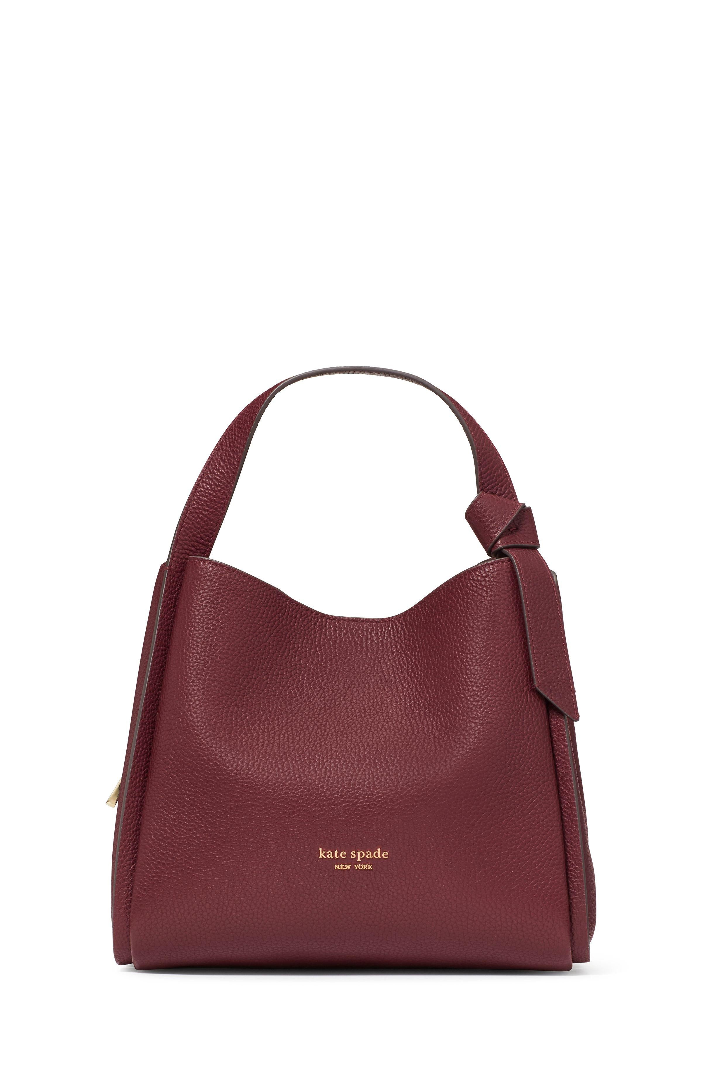 k6552-Knott Medium Crossbody Tote-Cordovan