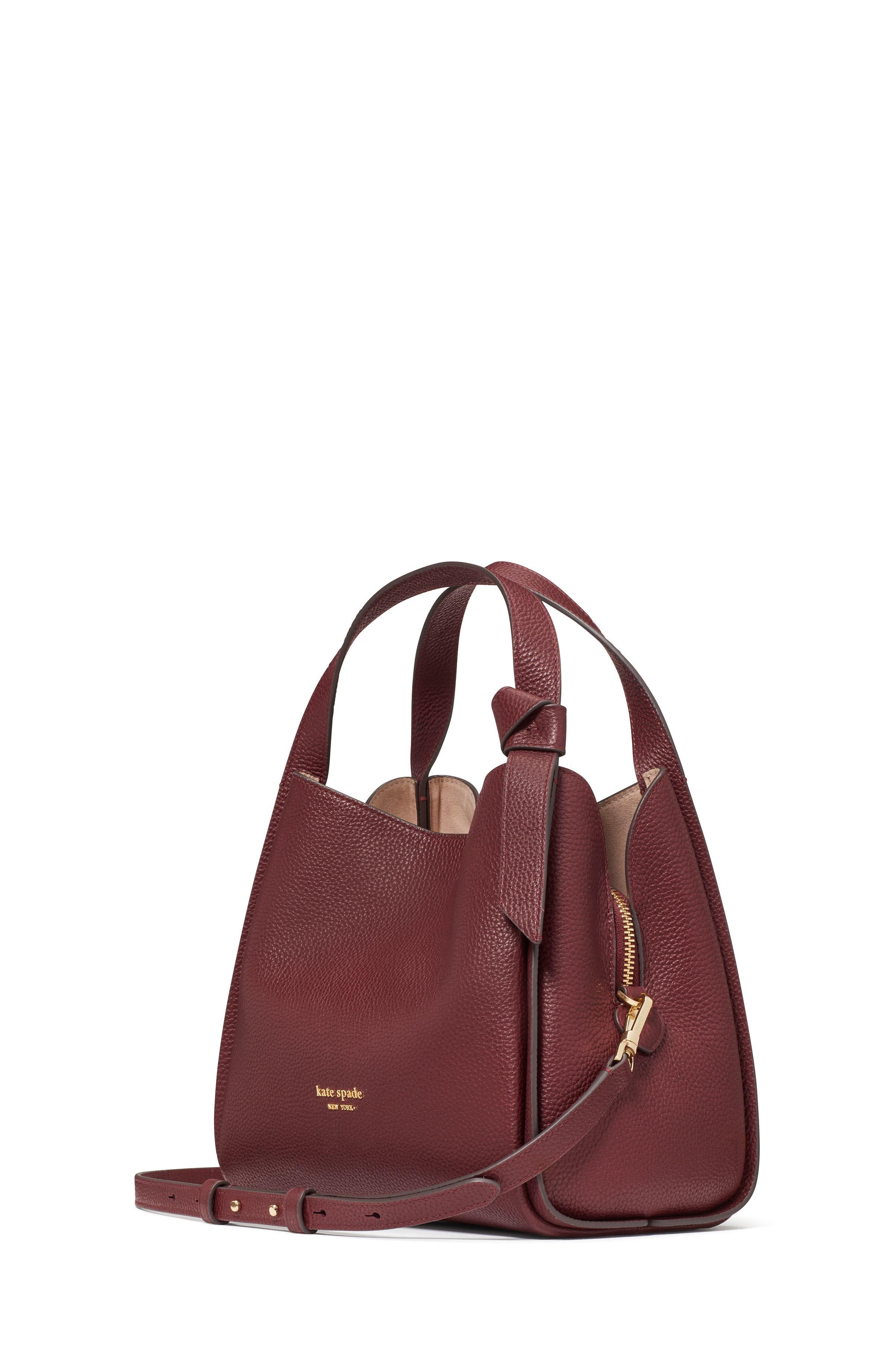 k6552-Knott Medium Crossbody Tote-Cordovan