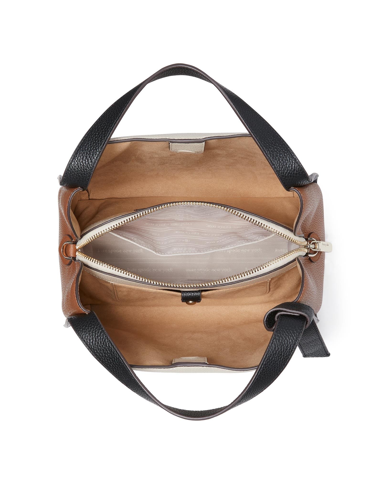 k6553-Knott Colorblocked Medium Crossbody Tote-Allspice Cake Multi