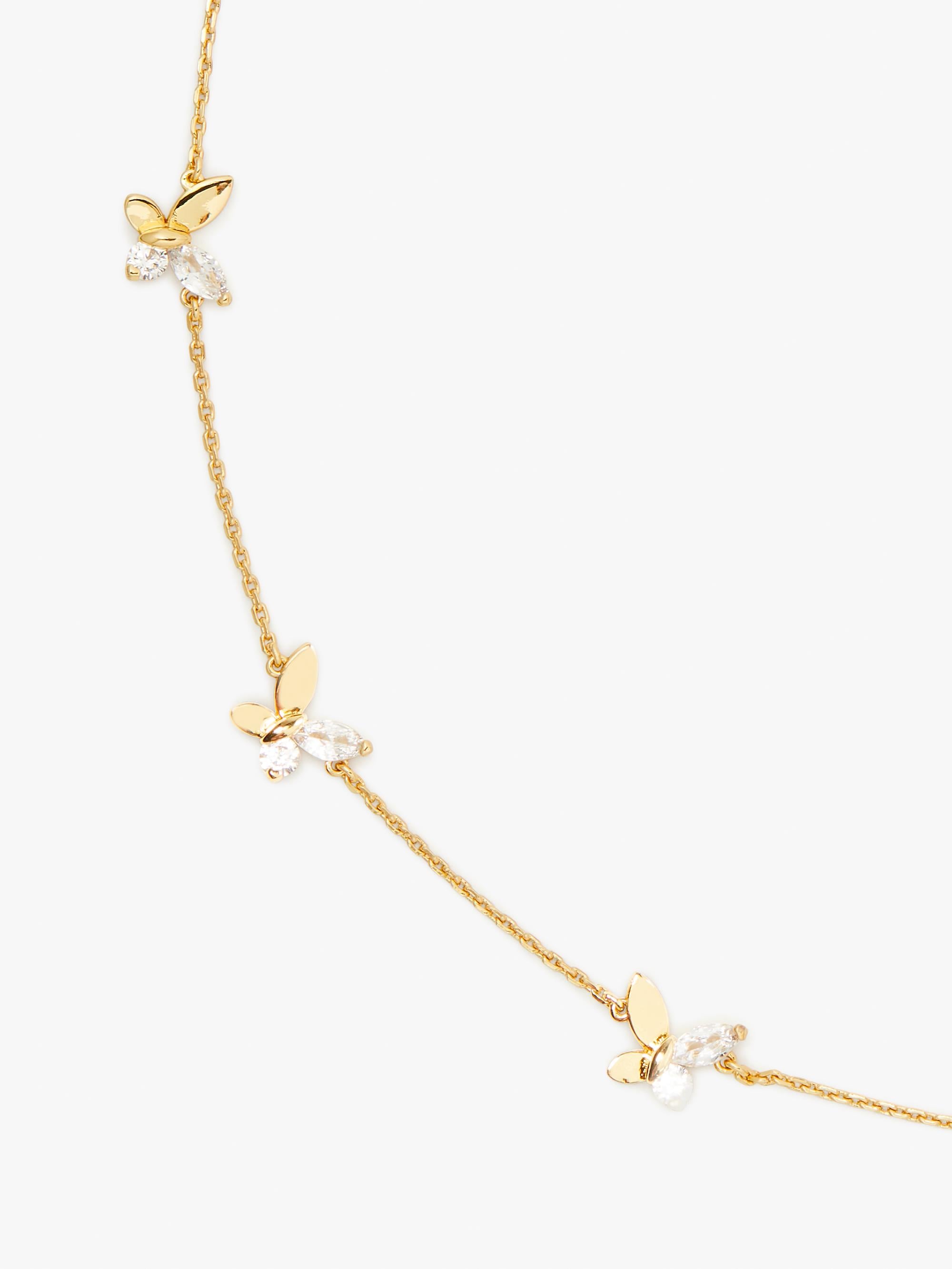 ks-fp-k7542_social butterfly necklace_Clear/Gold