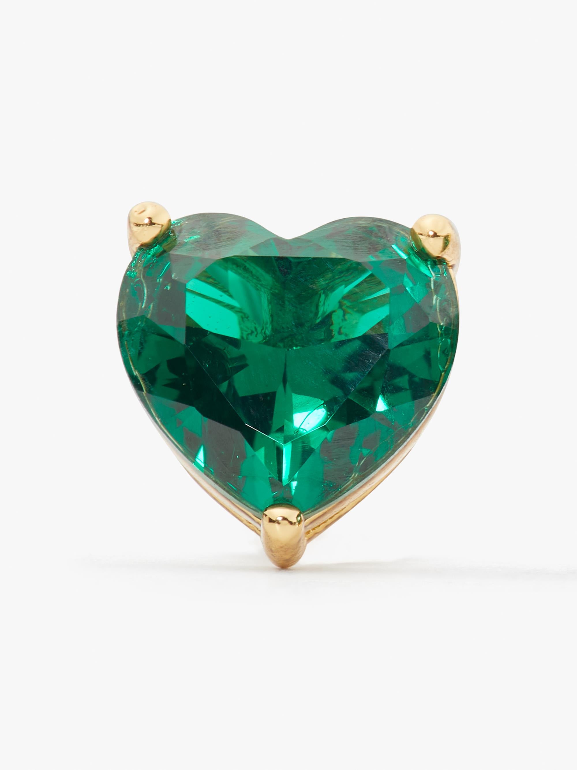 K7582-my love heart studs-Green