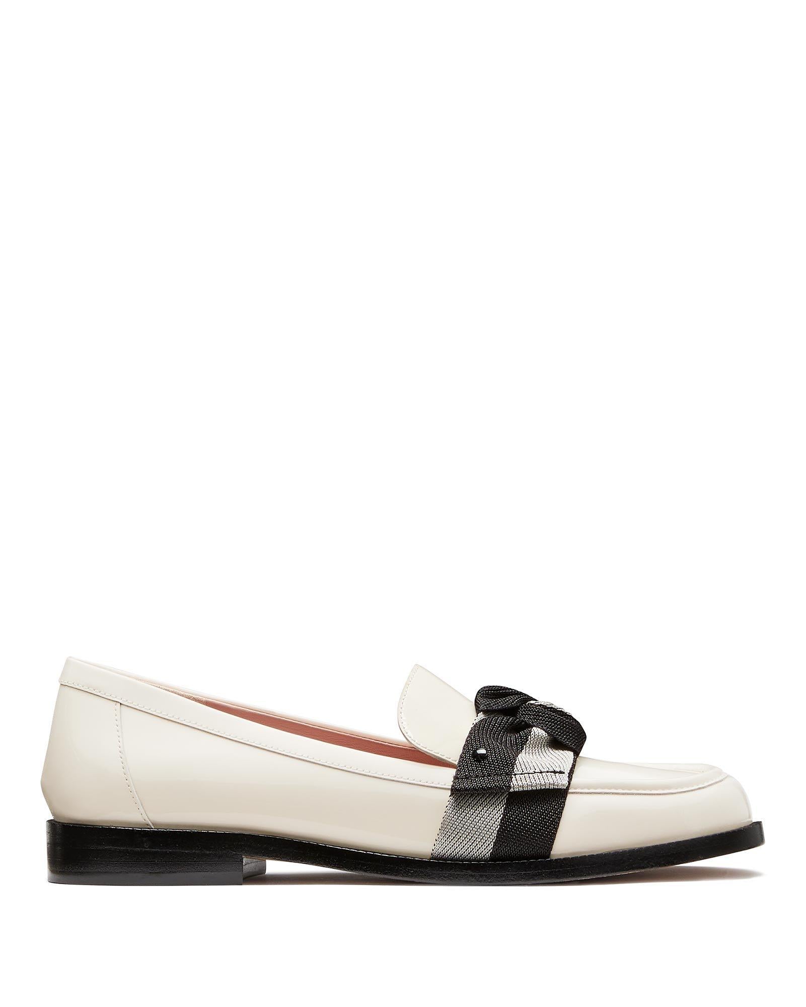 K9539-Leandra Loafers-Cream/ Black Multi