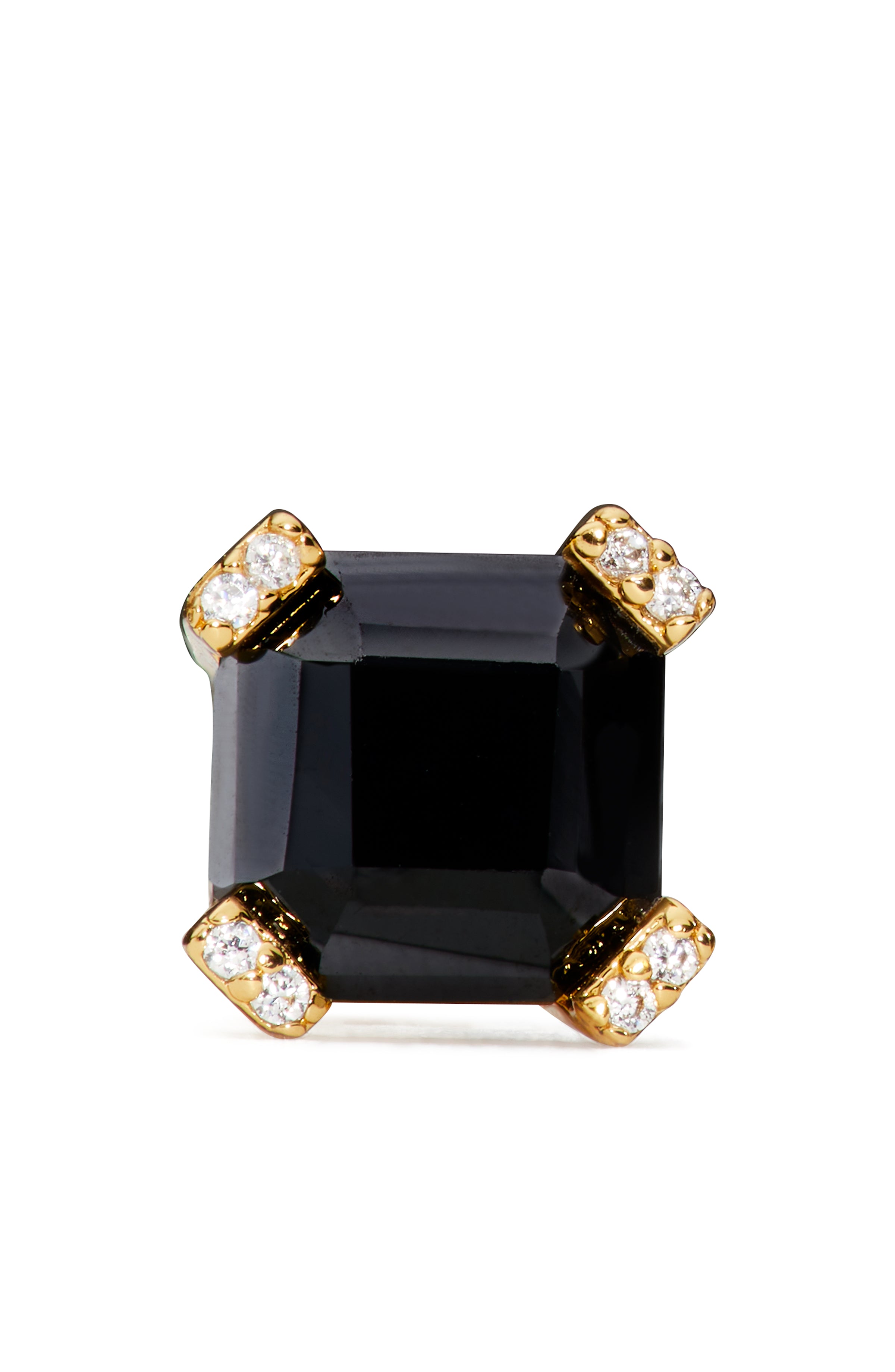 k9611-Dazzle Studs-Jet/Gold