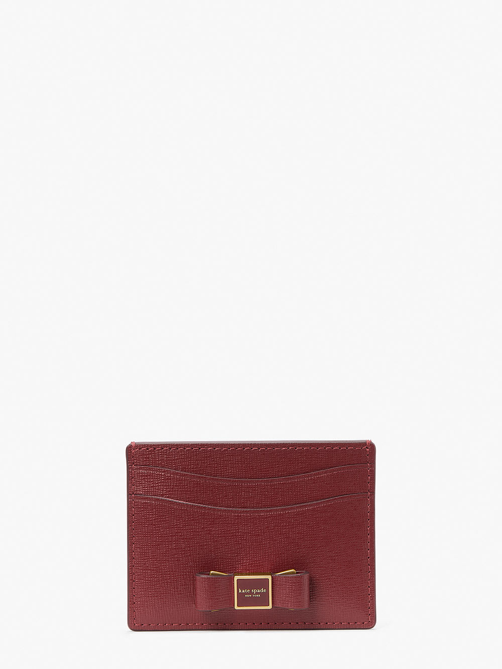 K9923-Morgan Bow Embellished Cardholder-Autumnal Red