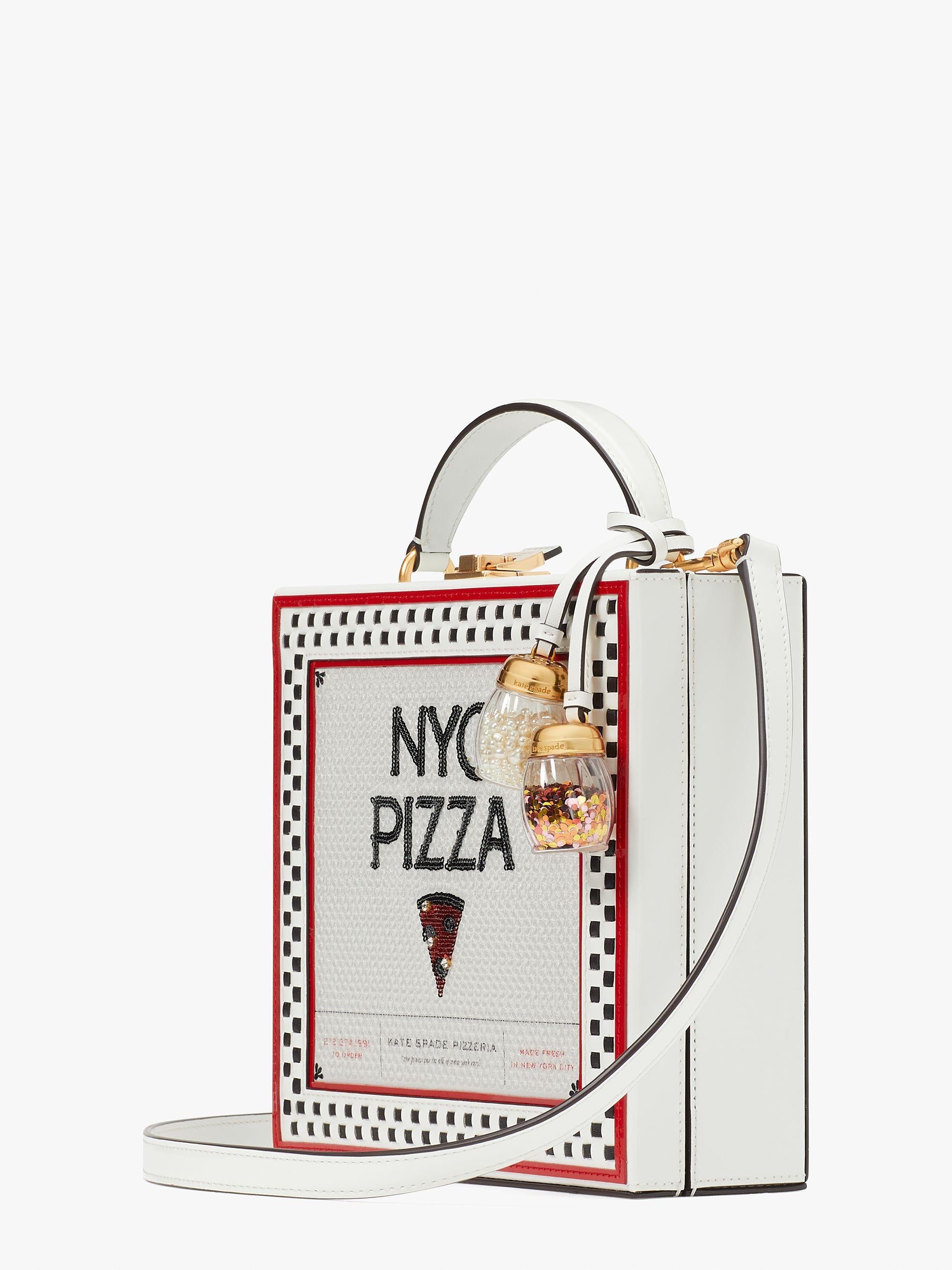 slice 3d pizza box top-handle bag