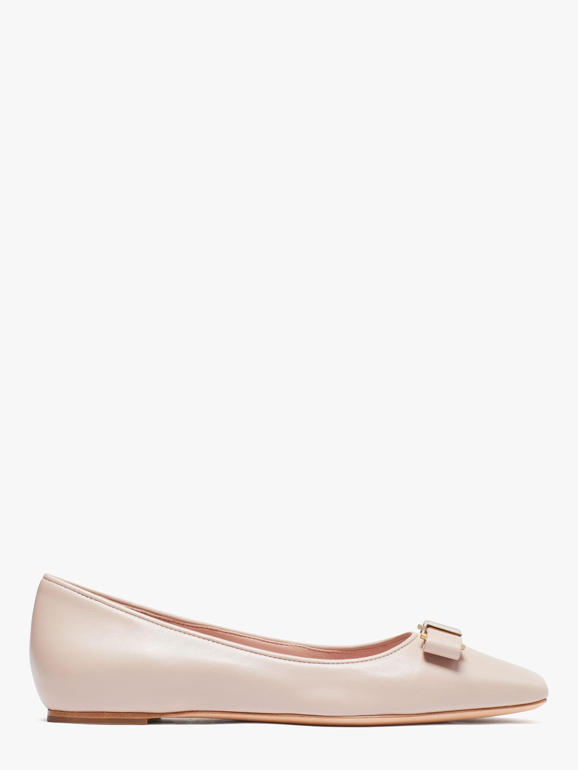 KB828-Bowdie Ballet Flats-Pale Vellum