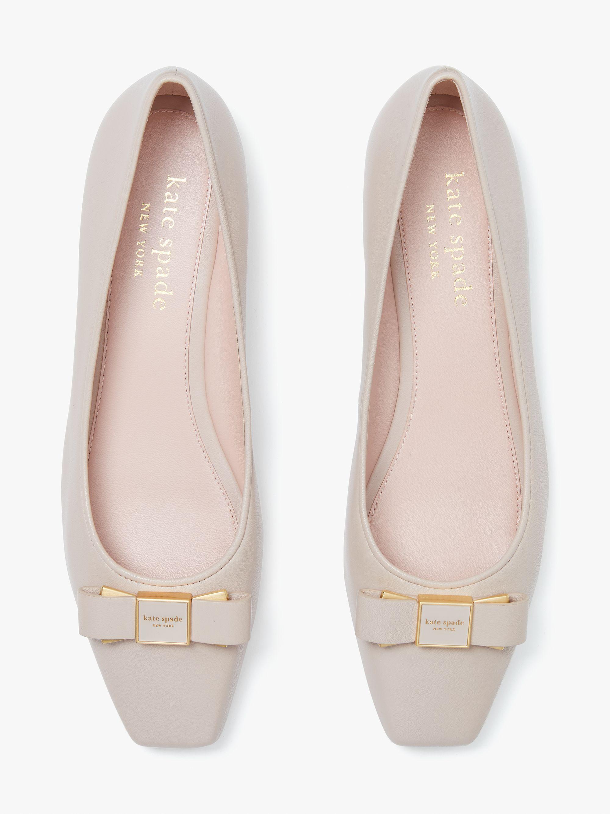 KB828-Bowdie Ballet Flats-Pale Vellum