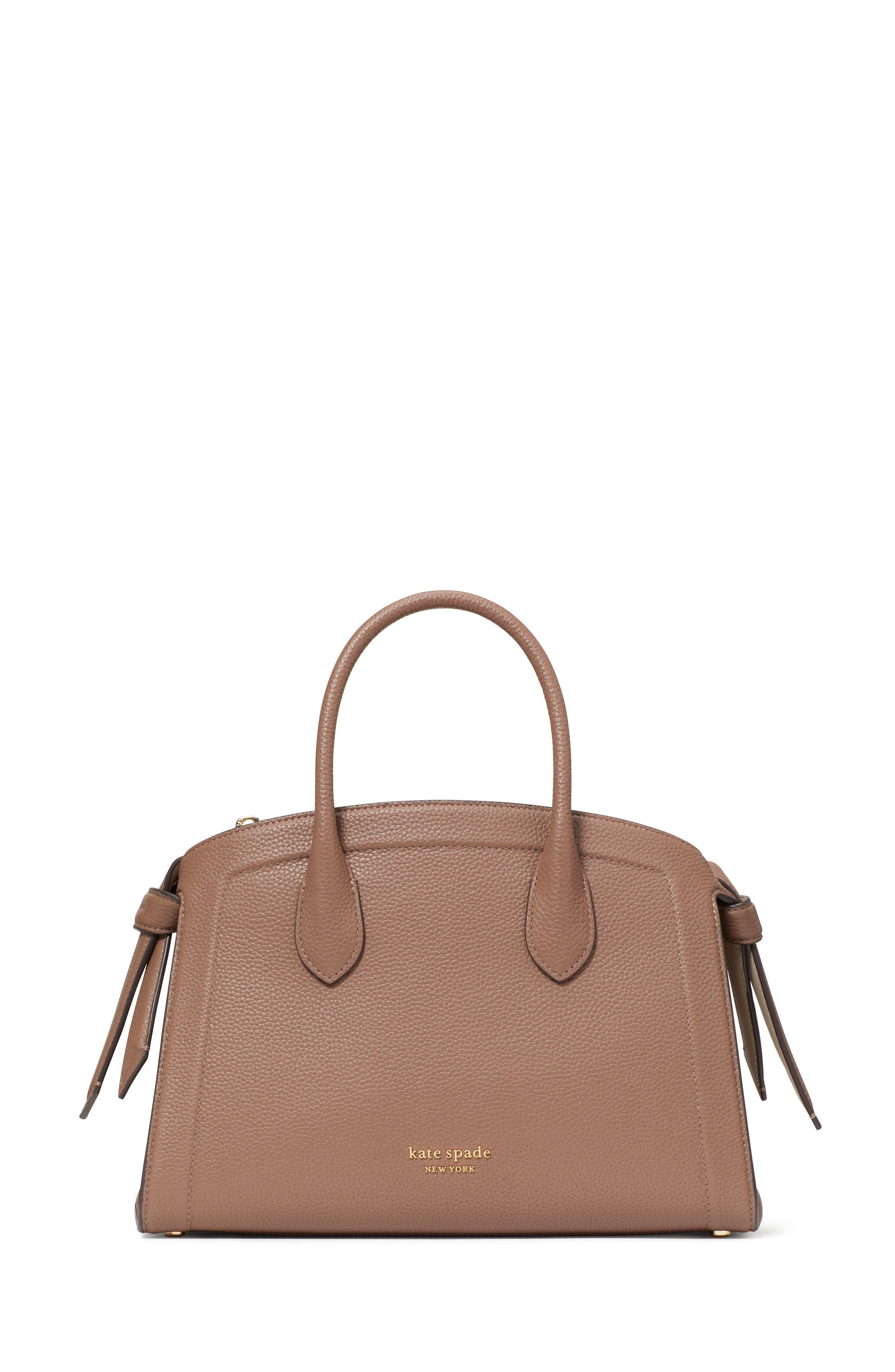 kc897-Knott Medium Zip-top Satchel-Warm Acorn