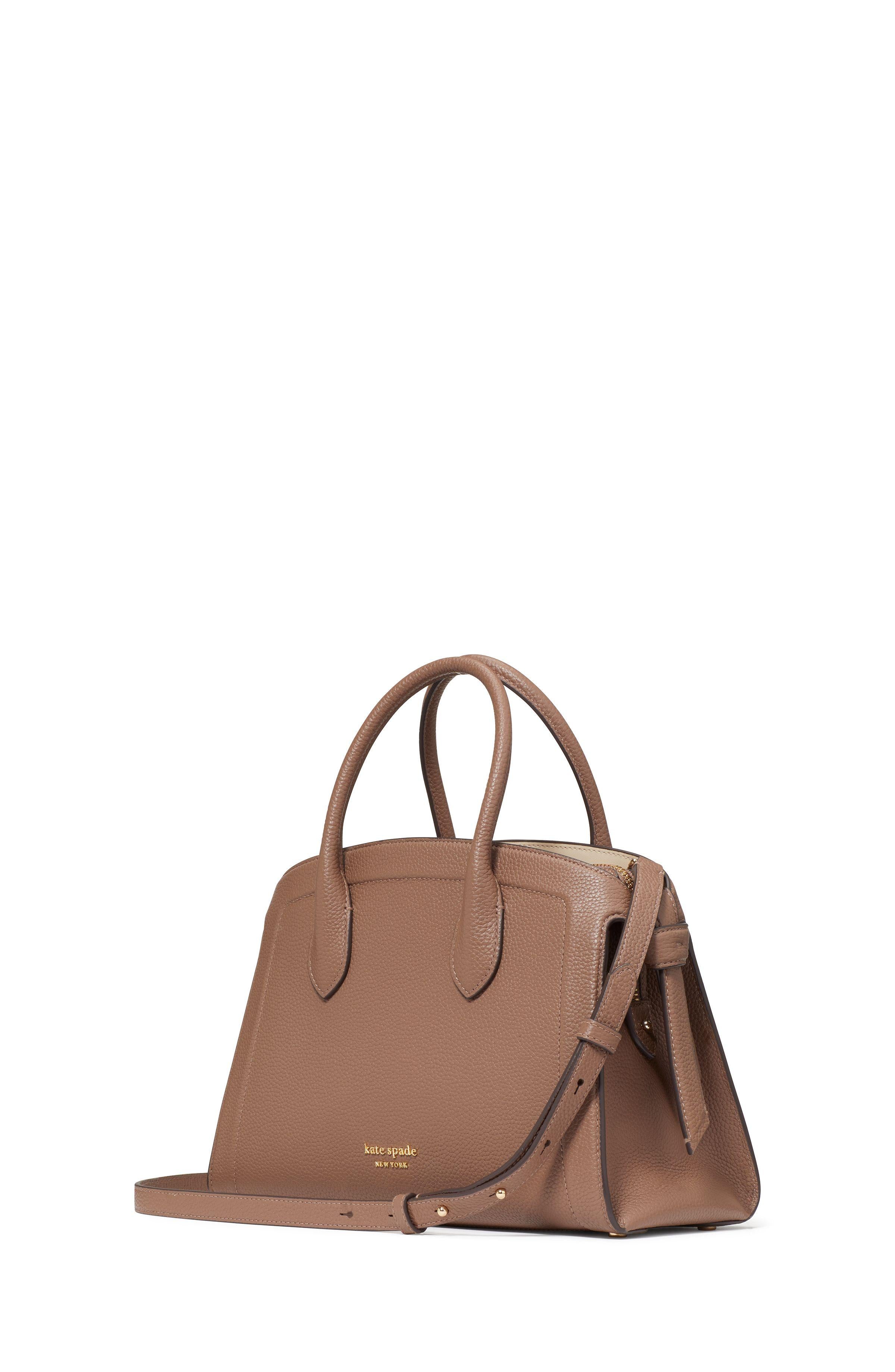 kc897-Knott Medium Zip-top Satchel-Warm Acorn