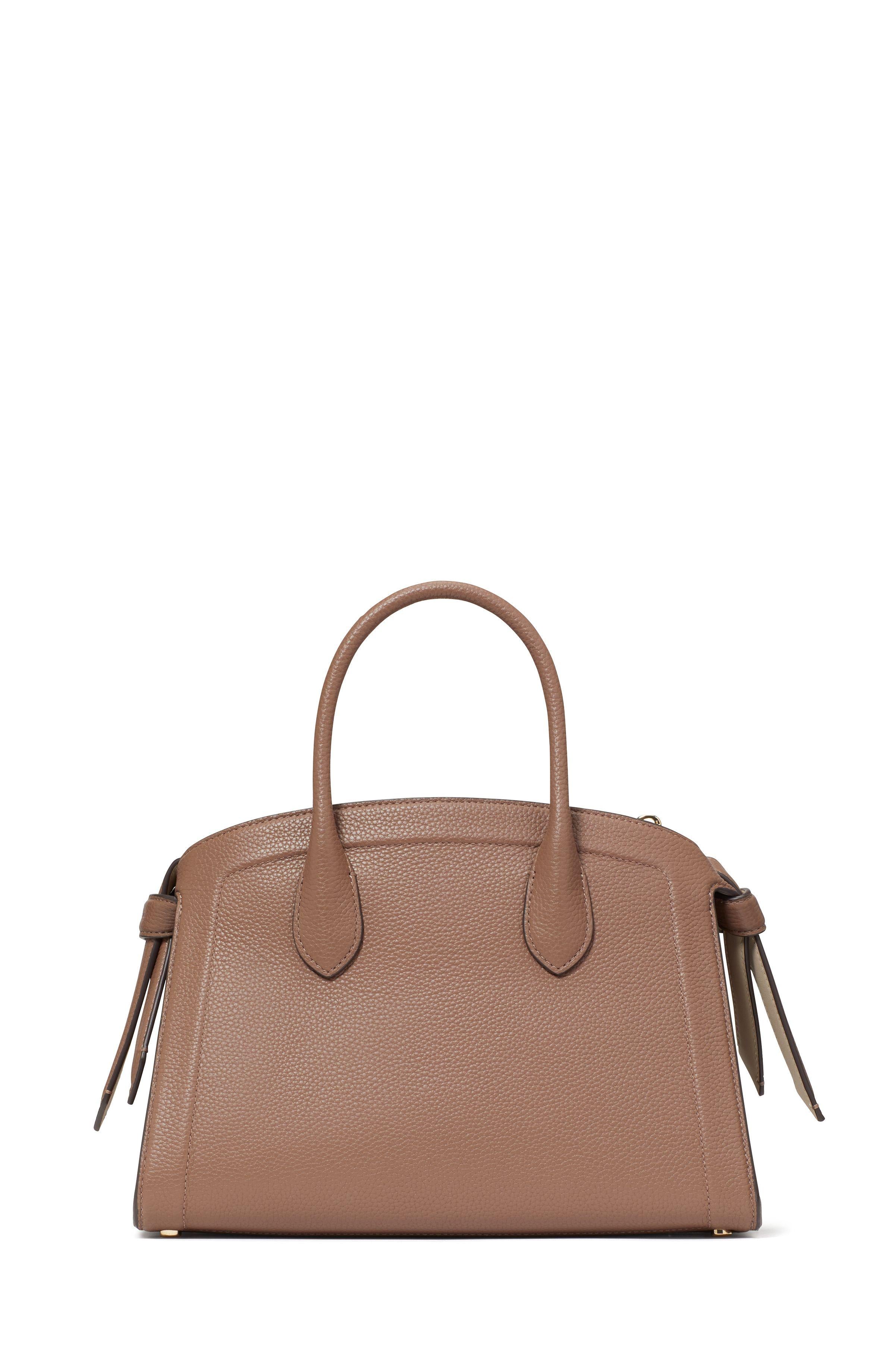 kc897-Knott Medium Zip-top Satchel-Warm Acorn