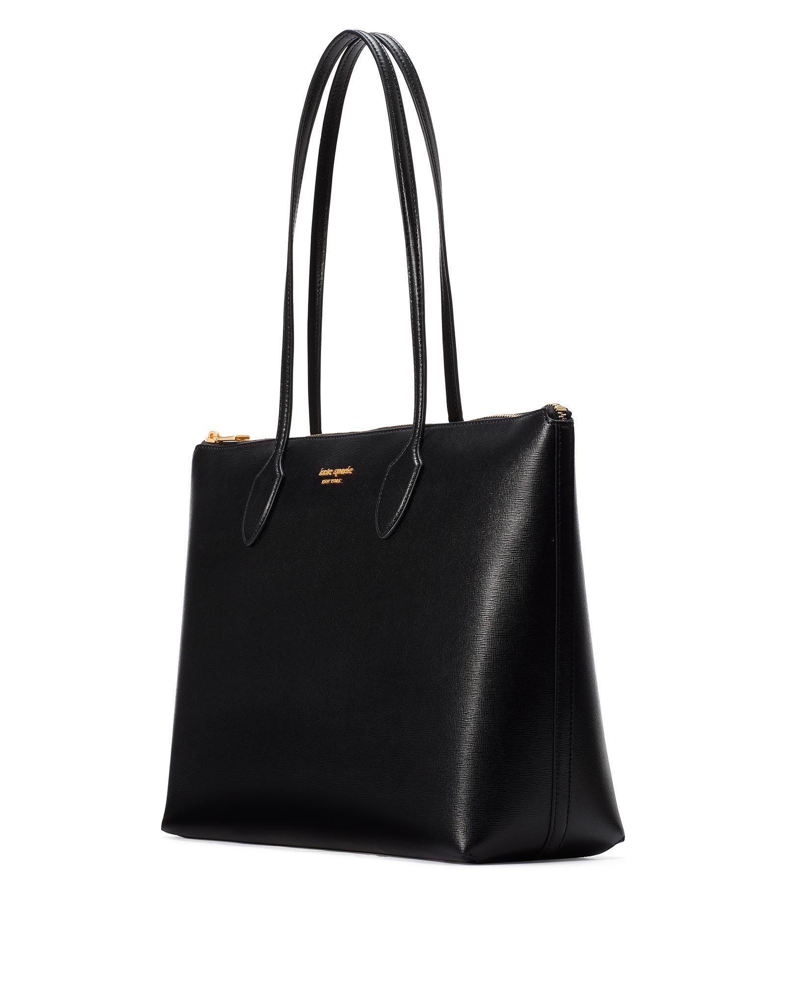 kc923-Bleecker Large Zip-top Tote-Black