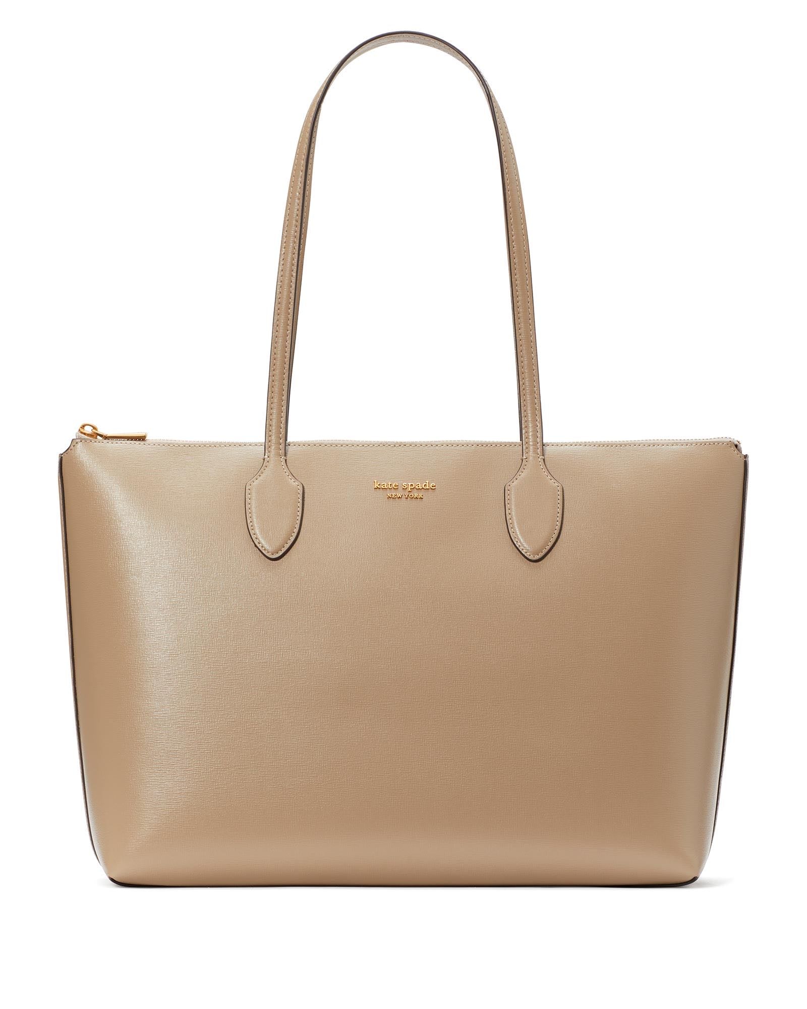 kc923-Bleecker Large Zip-top Tote-Timeless Taupe