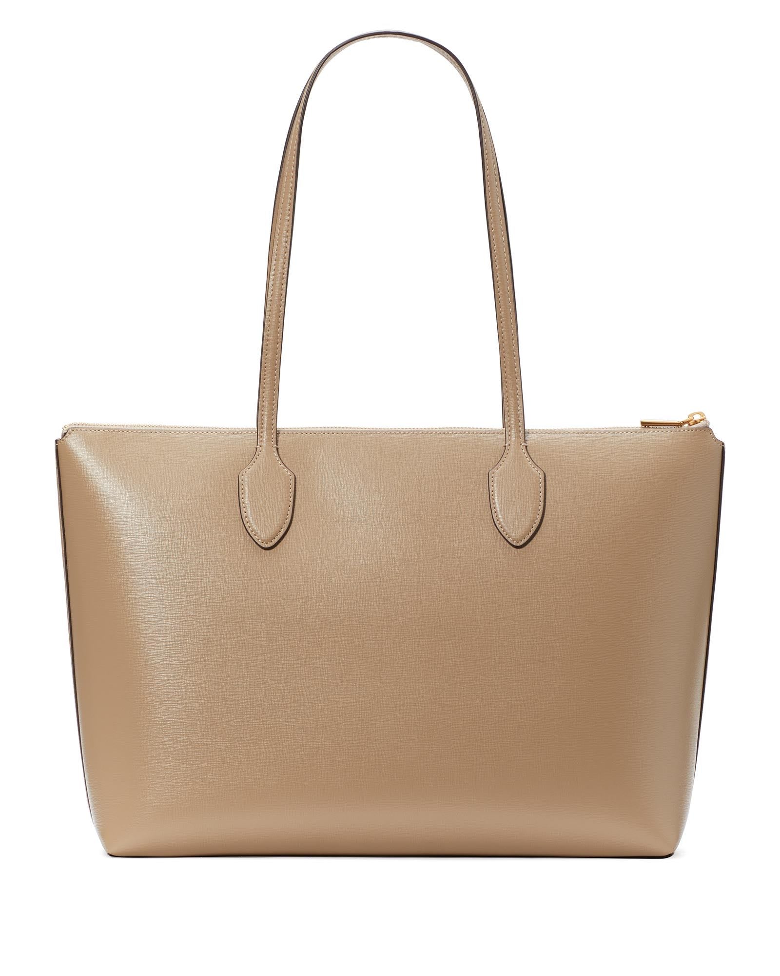 kc923-Bleecker Large Zip-top Tote-Timeless Taupe