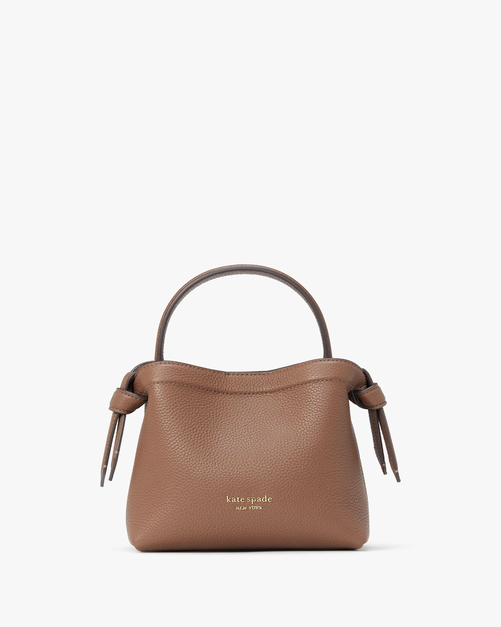 kd067-Knott Mini Crossbody Tote-Warm Acorn