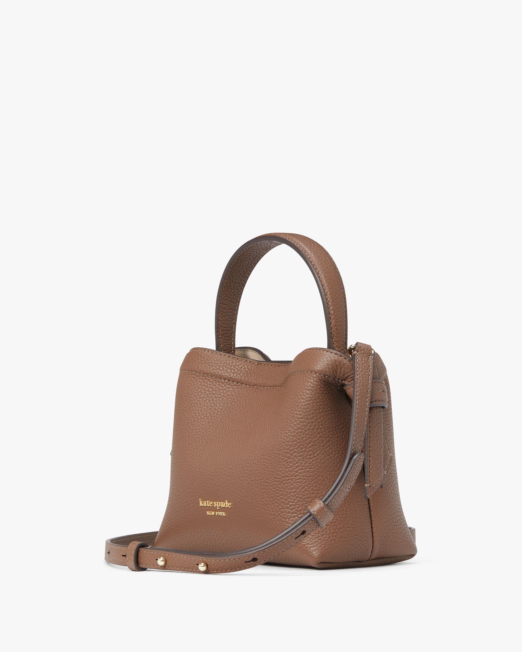 kd067-Knott Mini Crossbody Tote-Warm Acorn