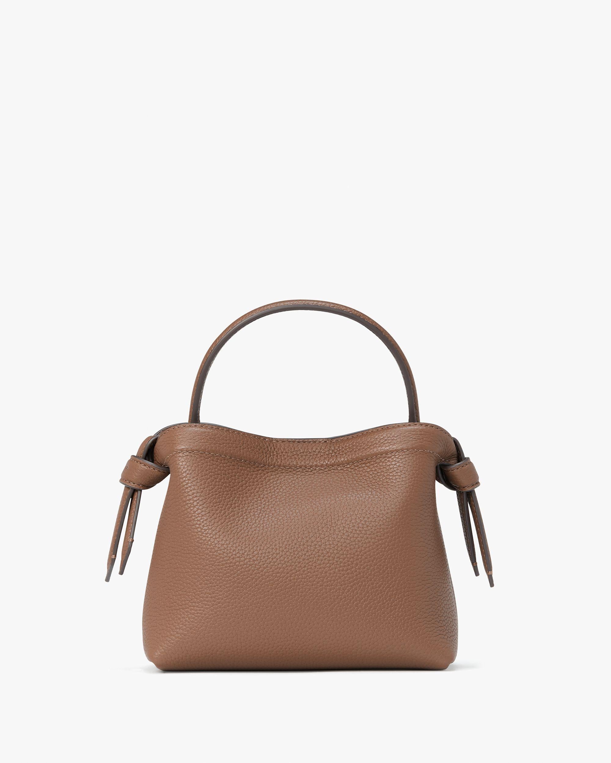 kd067-Knott Mini Crossbody Tote-Warm Acorn