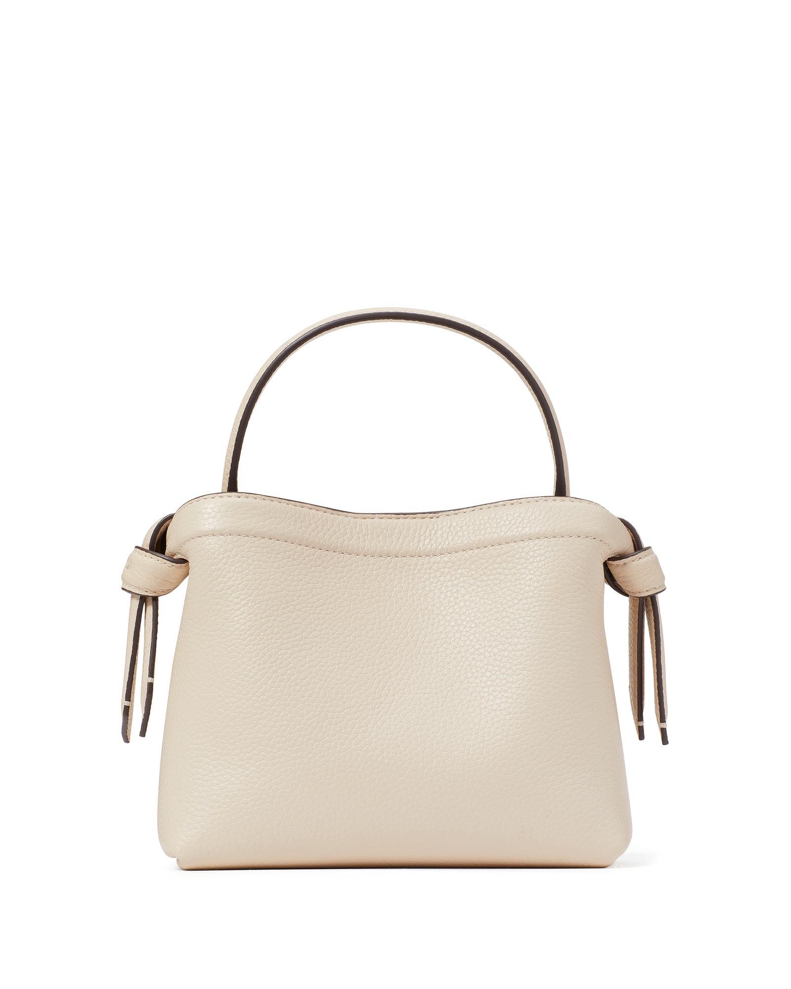 kd067-Knott Mini Crossbody Tote-Milk Glass