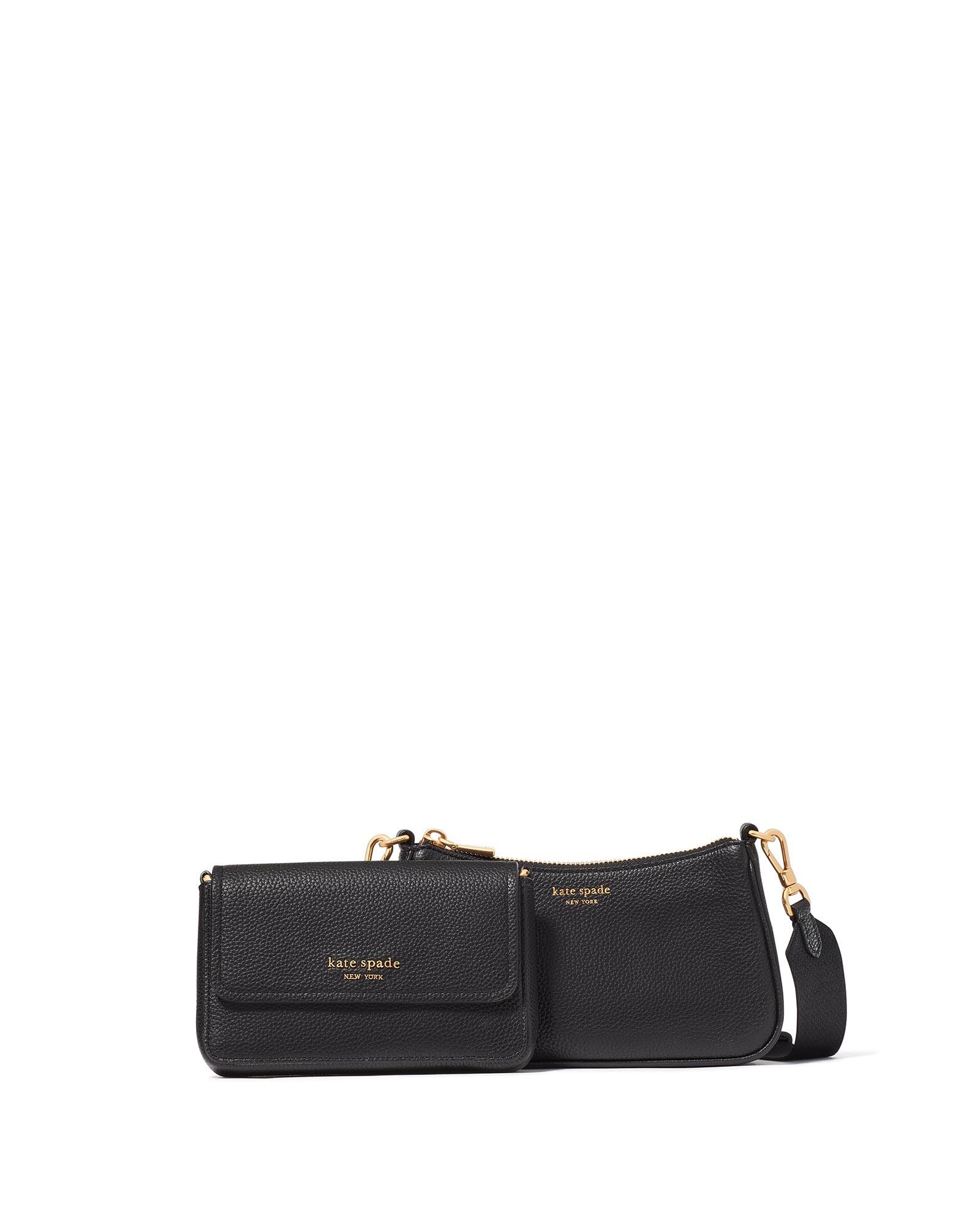 KD648-Double Up Crossbody-Black