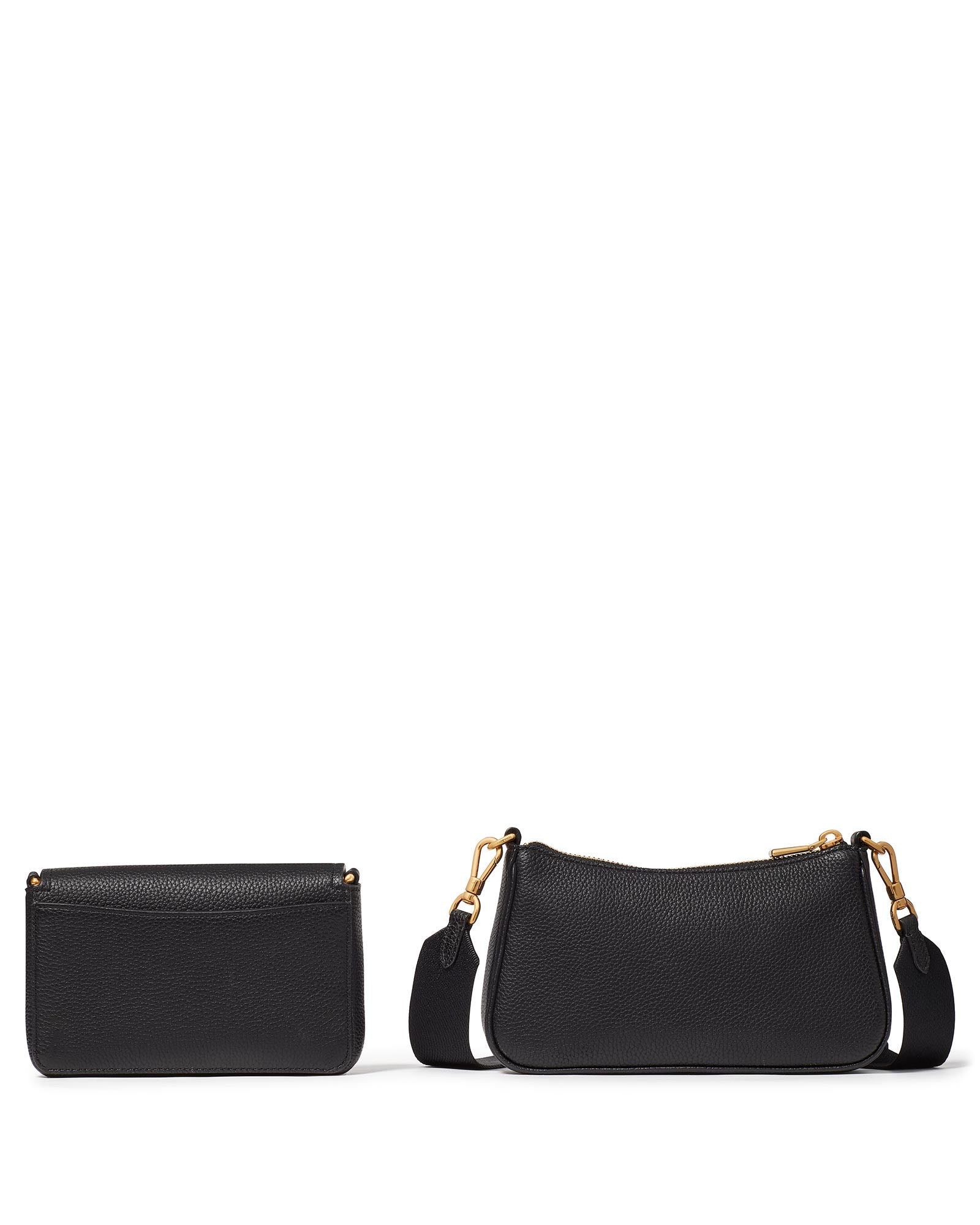 KD648-Double Up Crossbody-Black