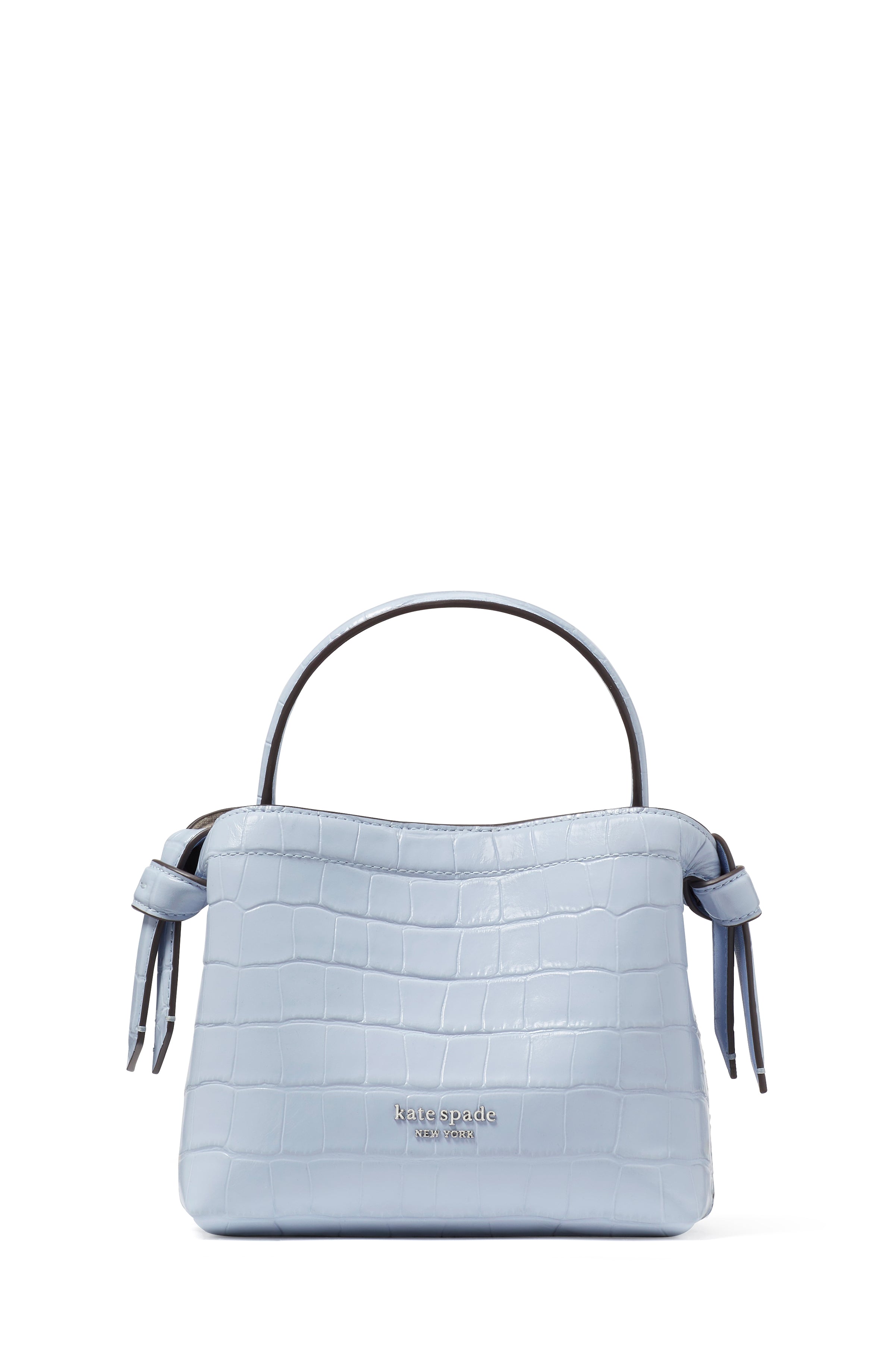 ke397_Knott Croc-embossed Mini Crossbody Tote_North Star