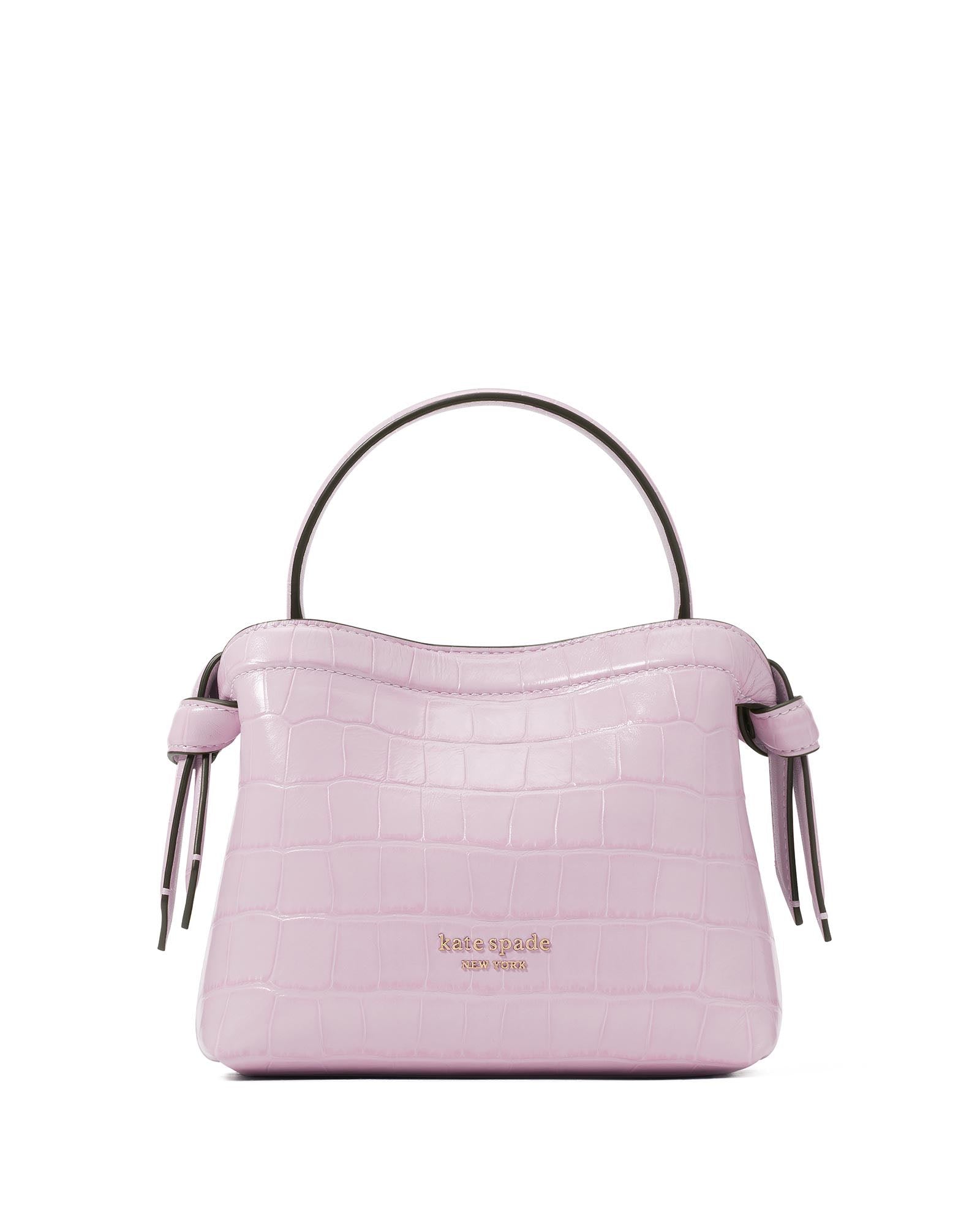 ke397_Knott Croc-embossed Mini Crossbody Tote_Violet Mist