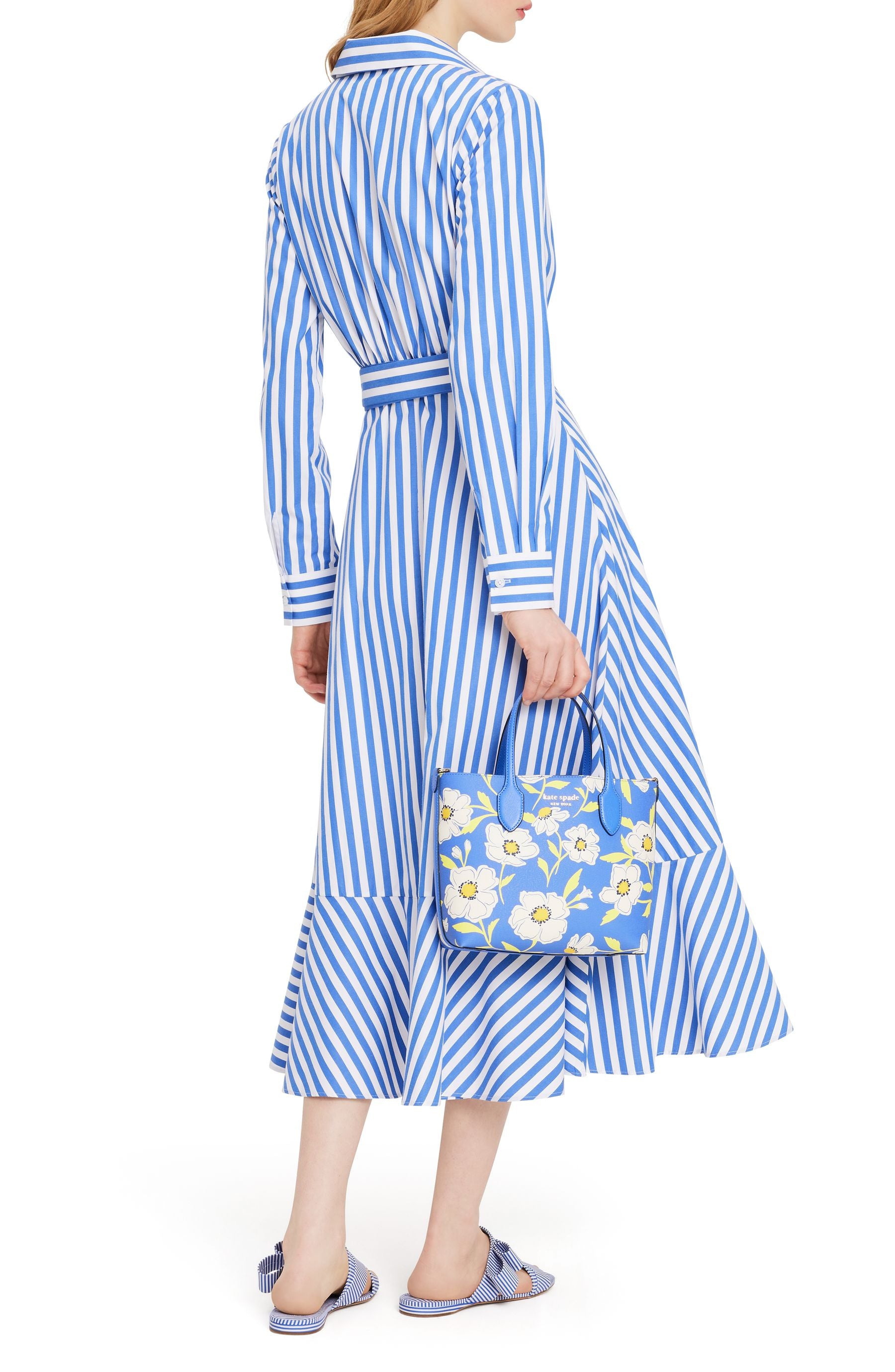 KF726_Julia Stripe Wrap Dress_Wild Blue Iris/Fresh