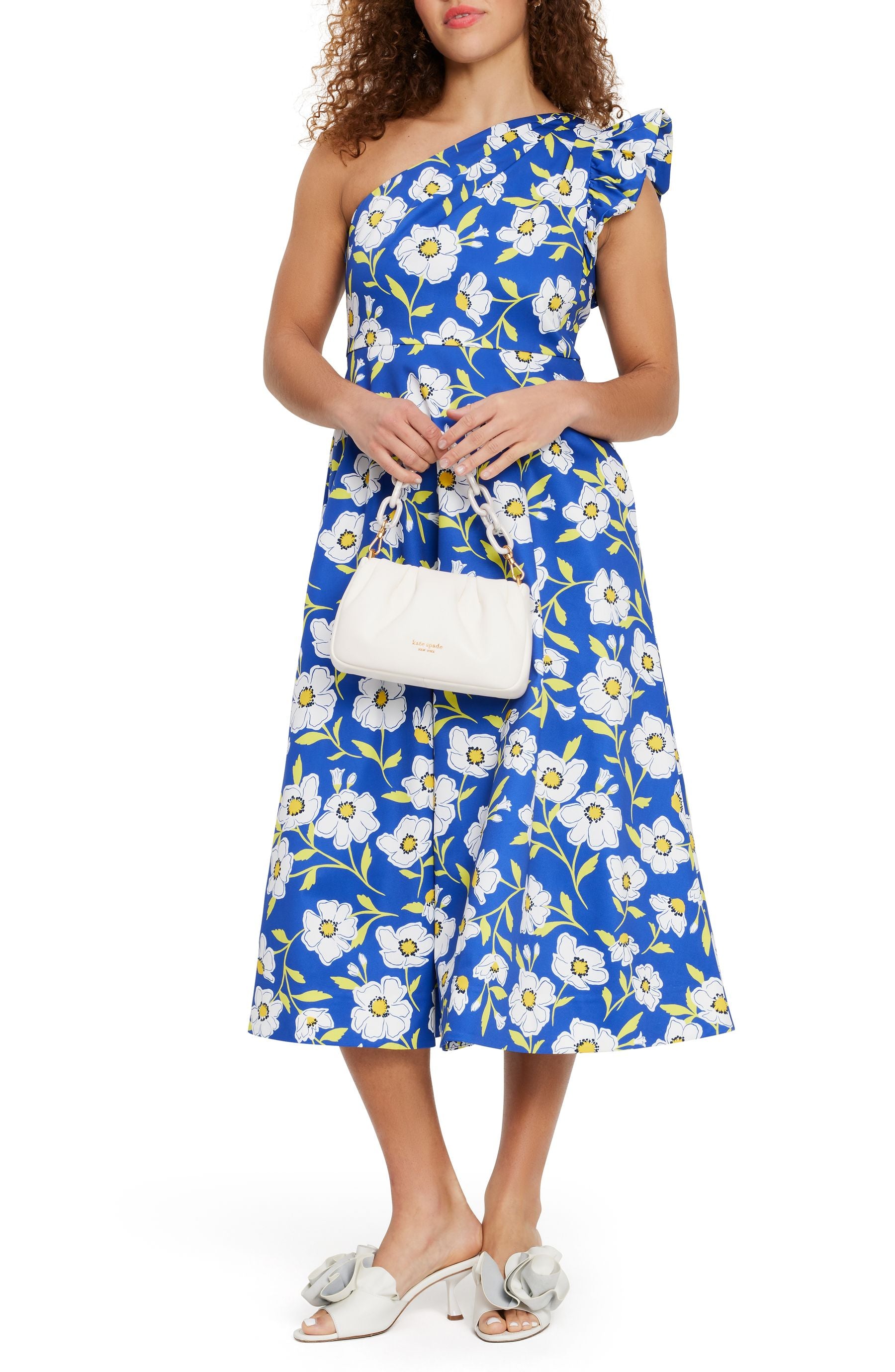 KF727_Sunshine Floral One-Shoulder Dress_Wild Blue Iris