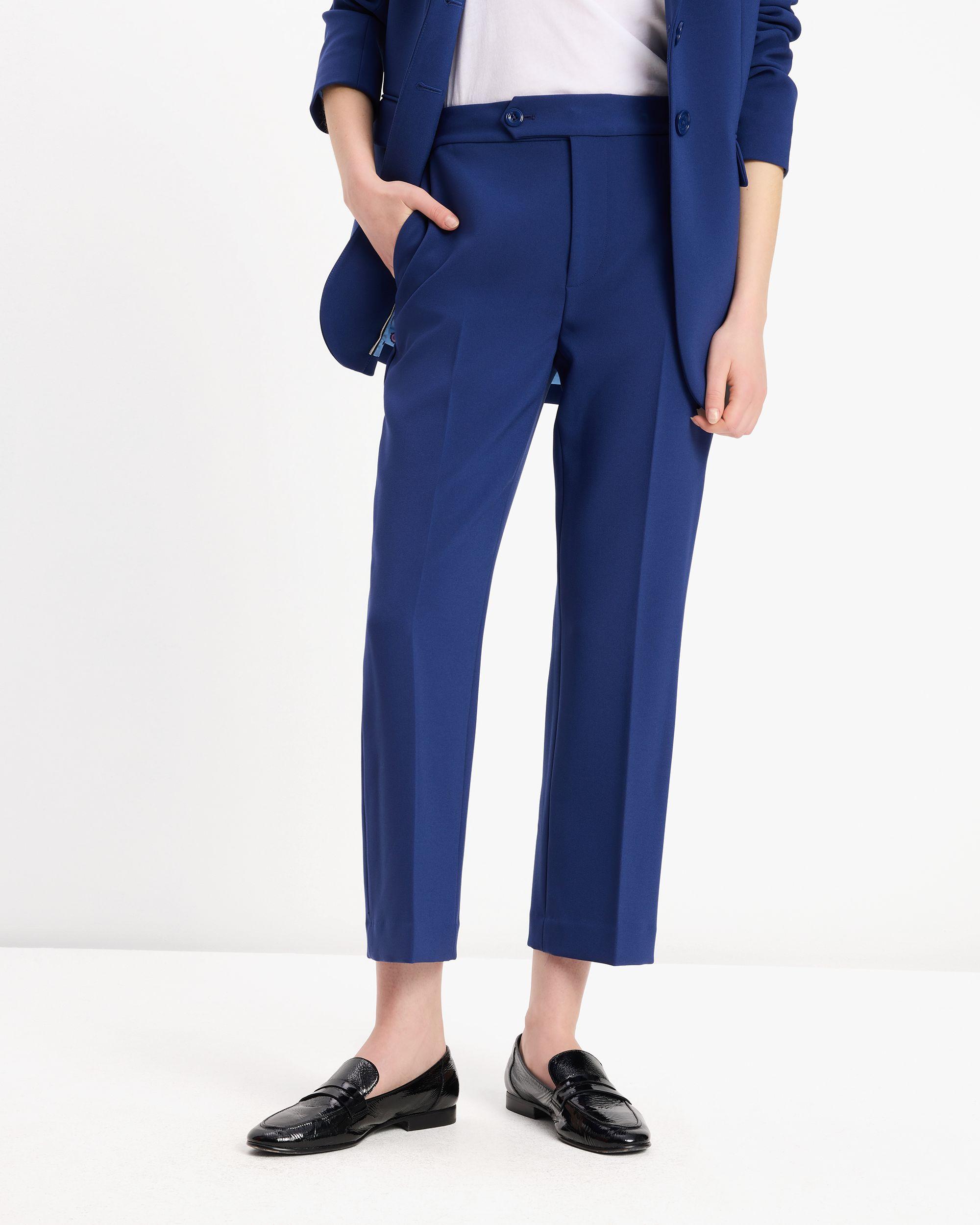 KF777-kick flare pants-French Navy