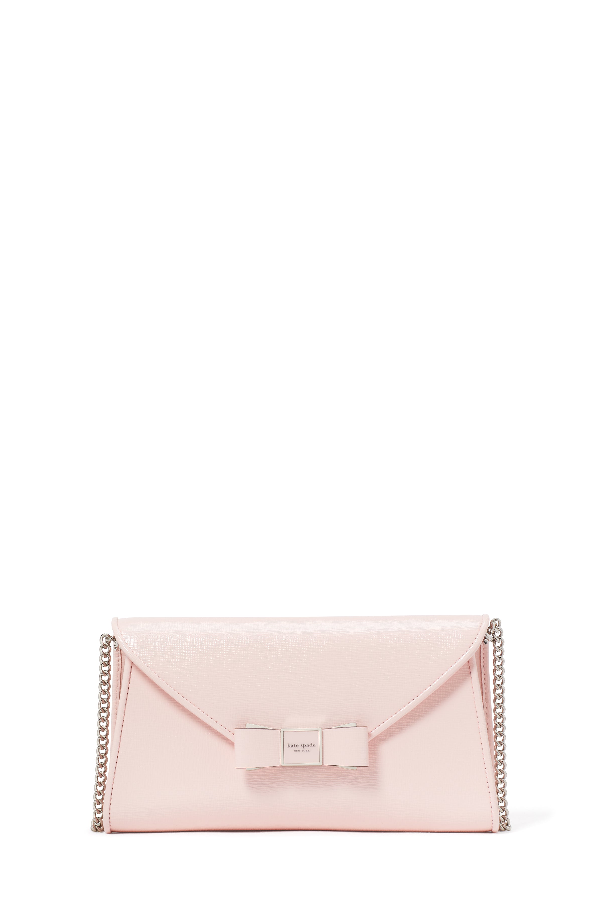 KF926_Morgan Bow Embellished Patent Leather Envelope Flap Crossbody_Crepe Pink