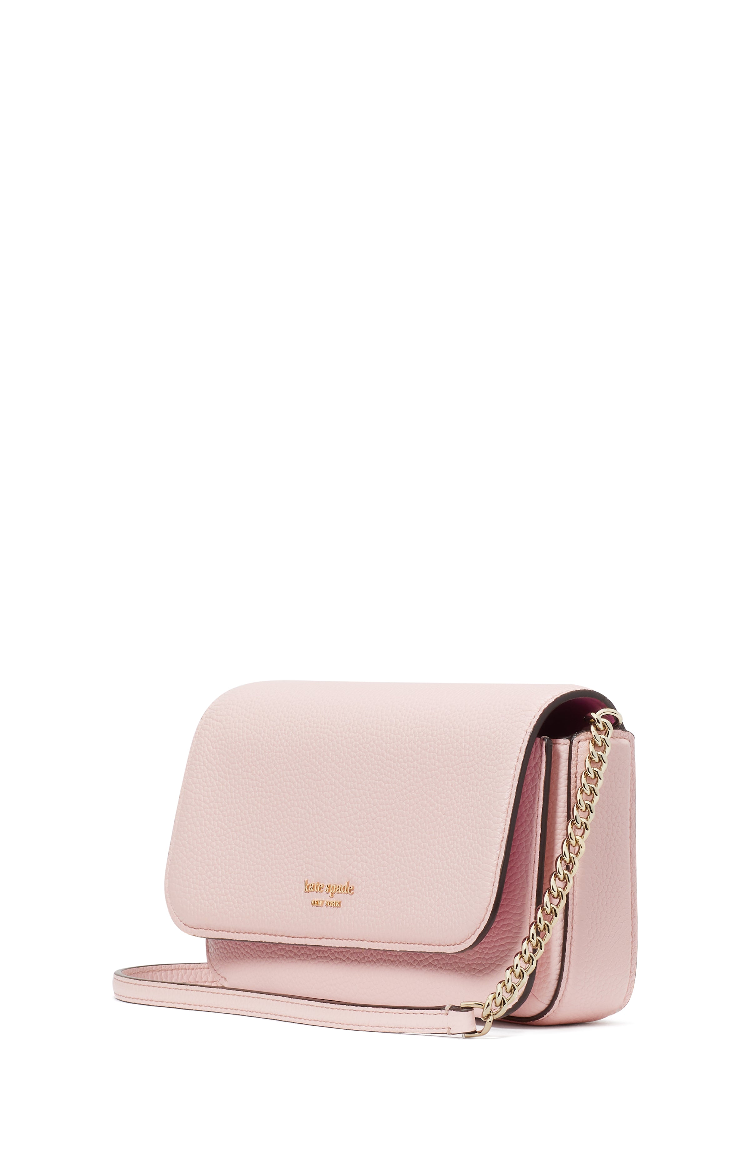 kf933_Ava Flap Chain Wallet_Crepe Pink