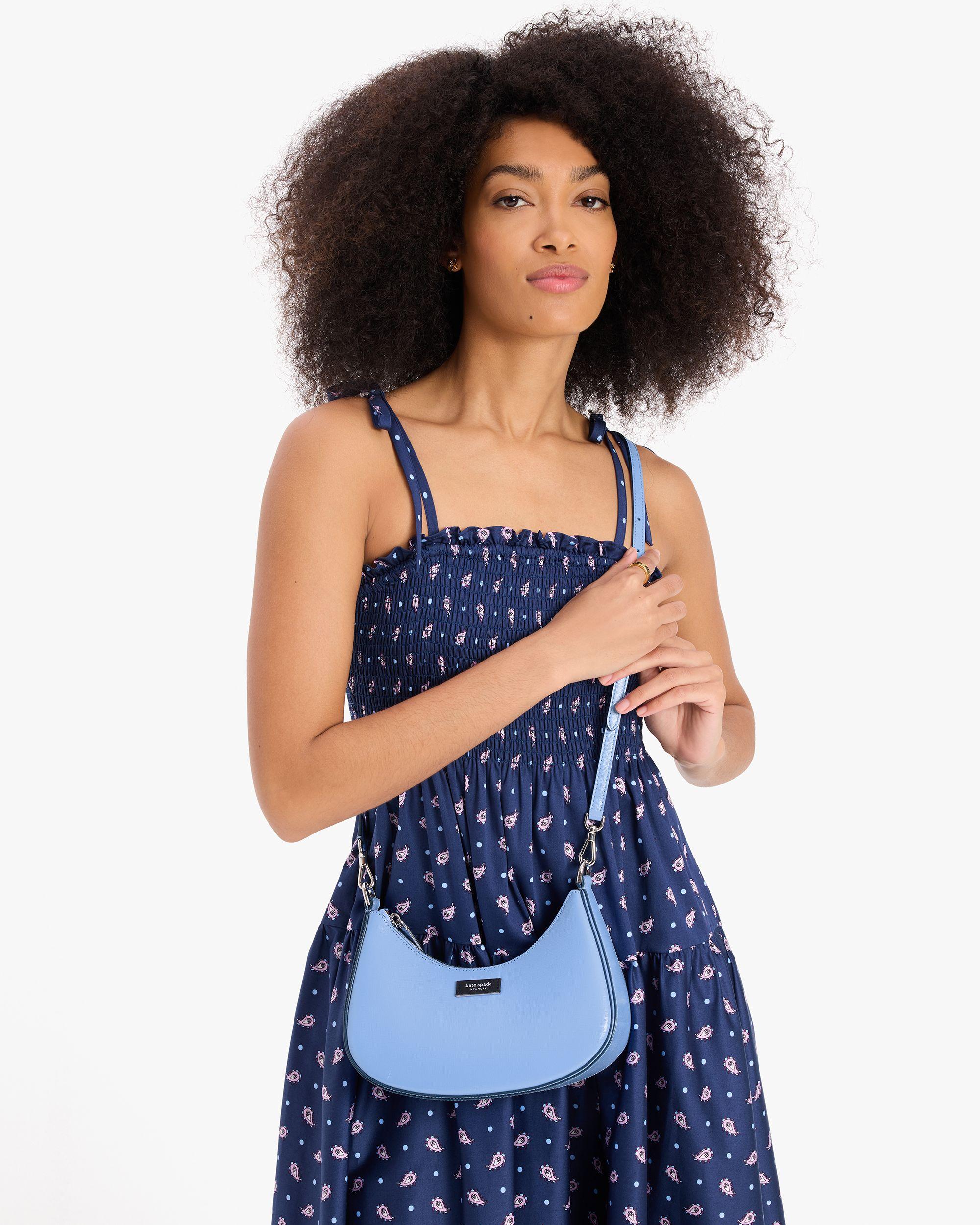 KG099-sam icon small convertible crossbody-Genie Blue