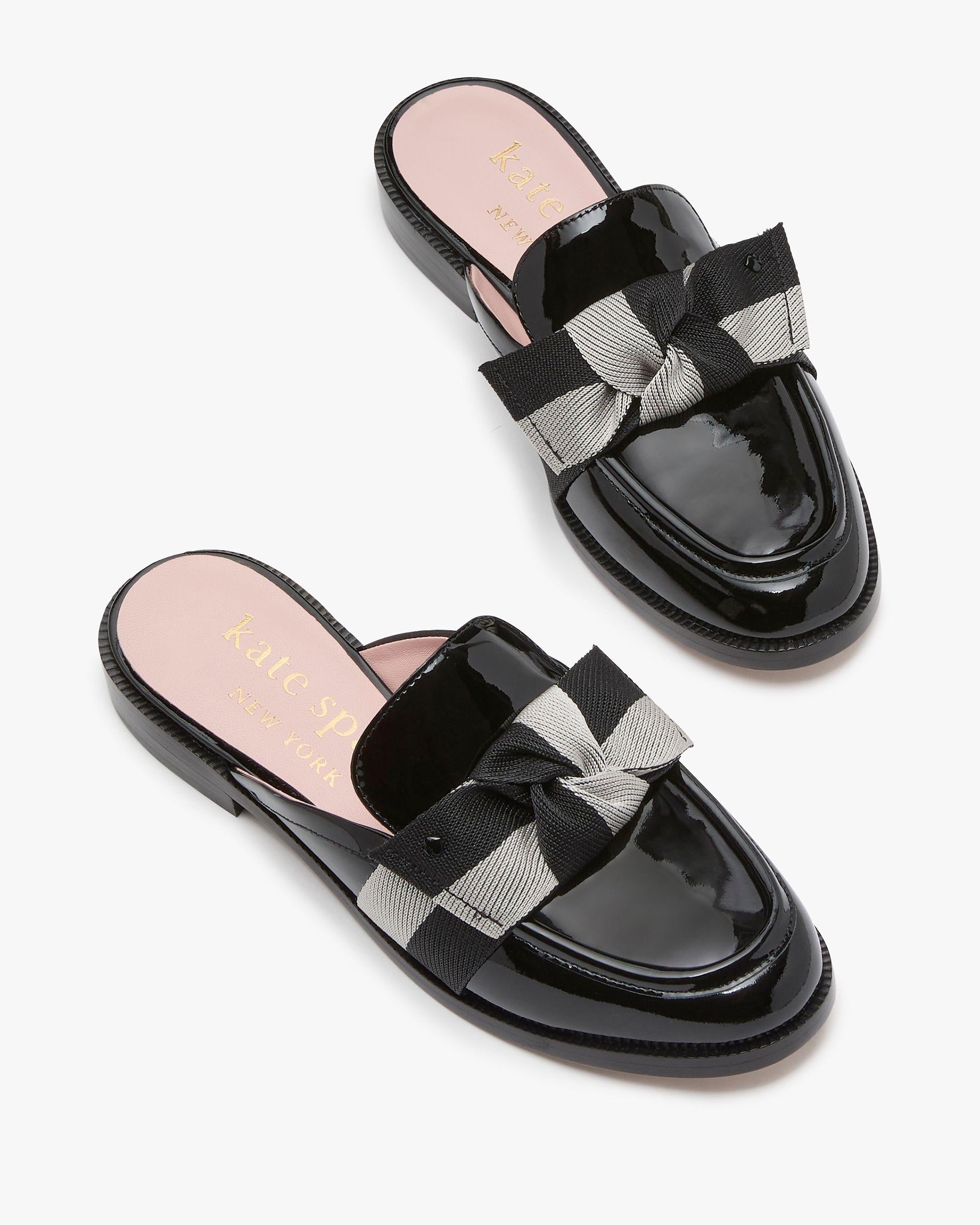 KG476-leandra mule loafer-Black Multi