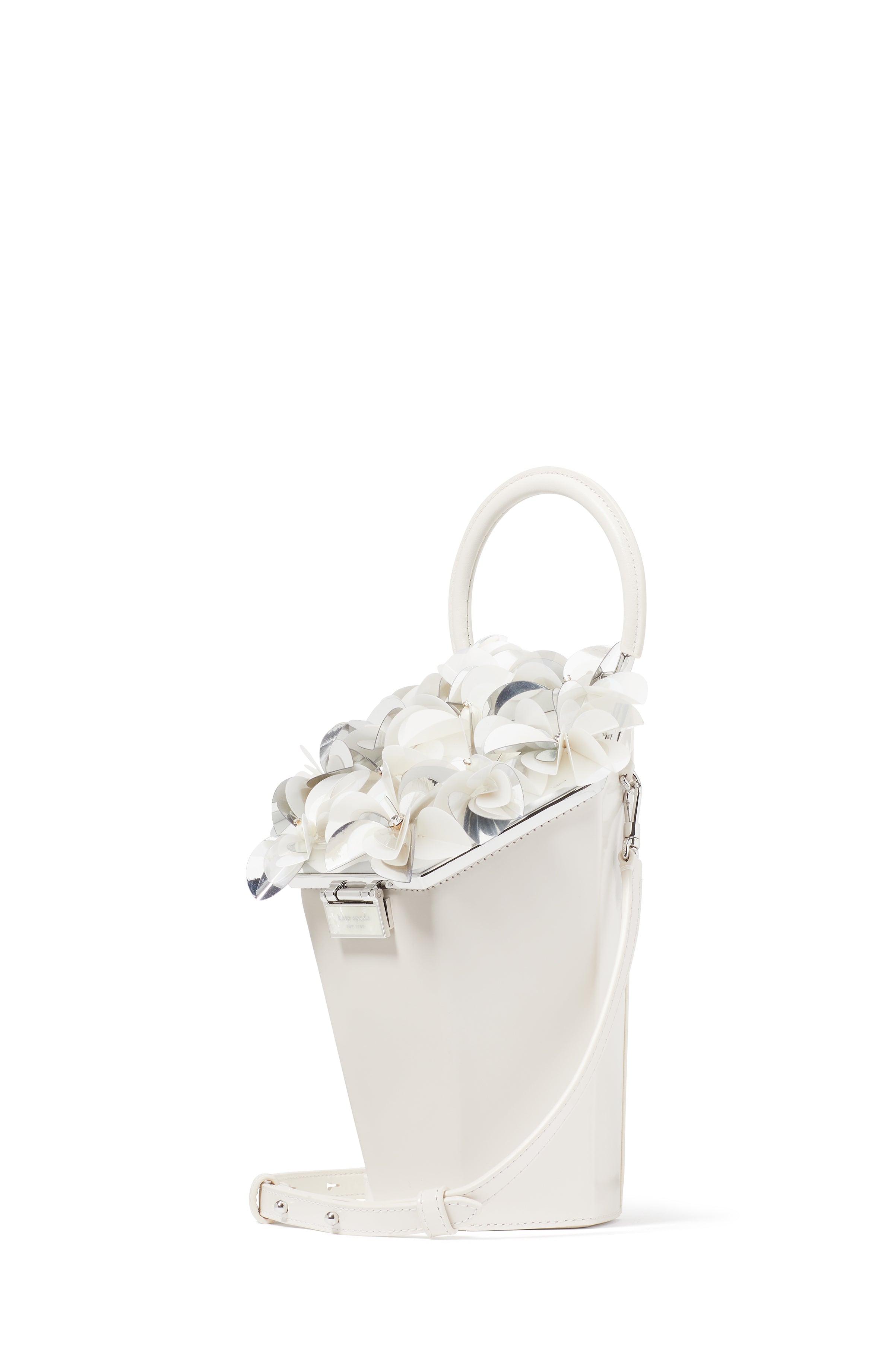 KG863_In Bloom Bouquet Embellished 3D Vase Top-Handle_Cream Multi