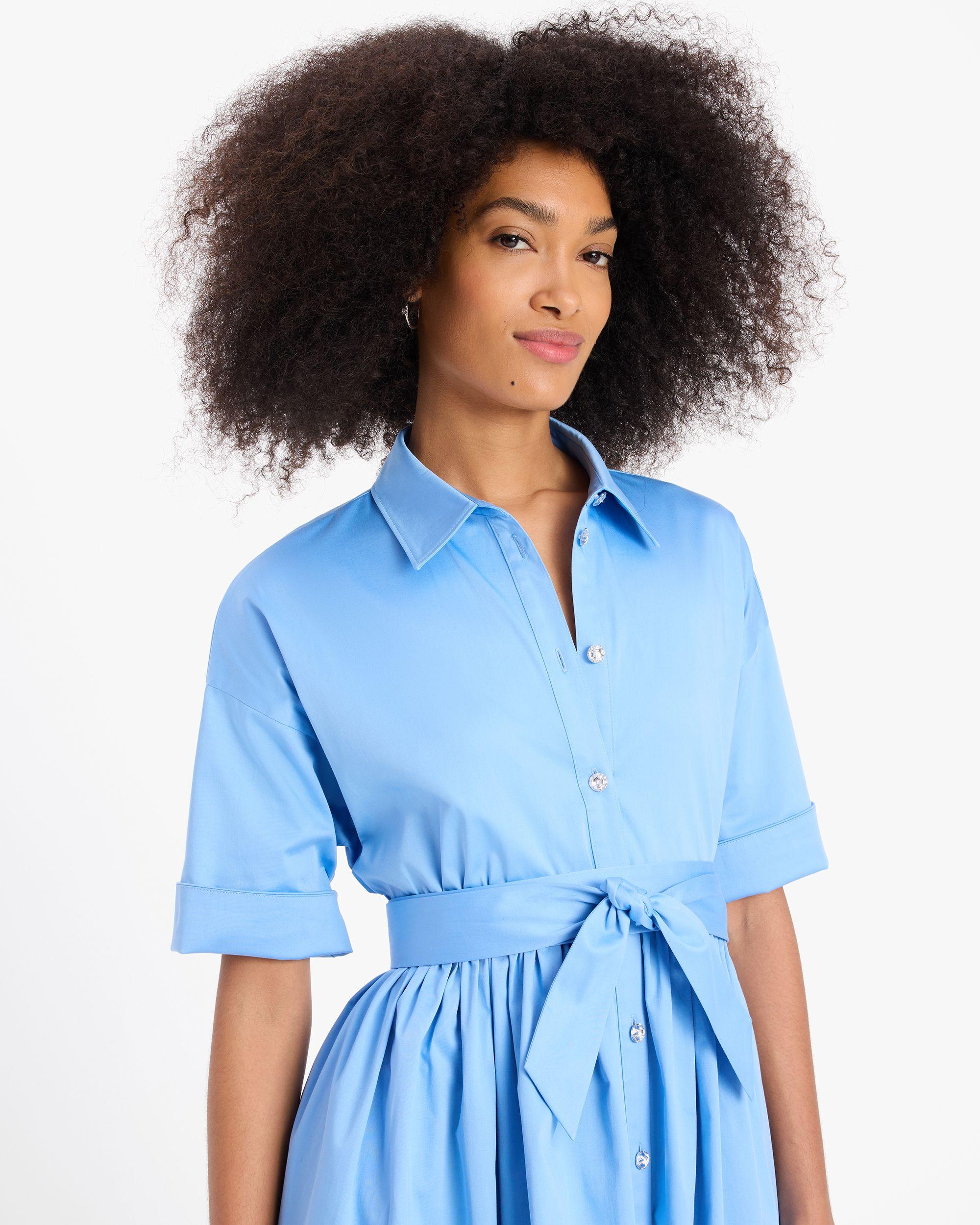 poplin midi montauk dress