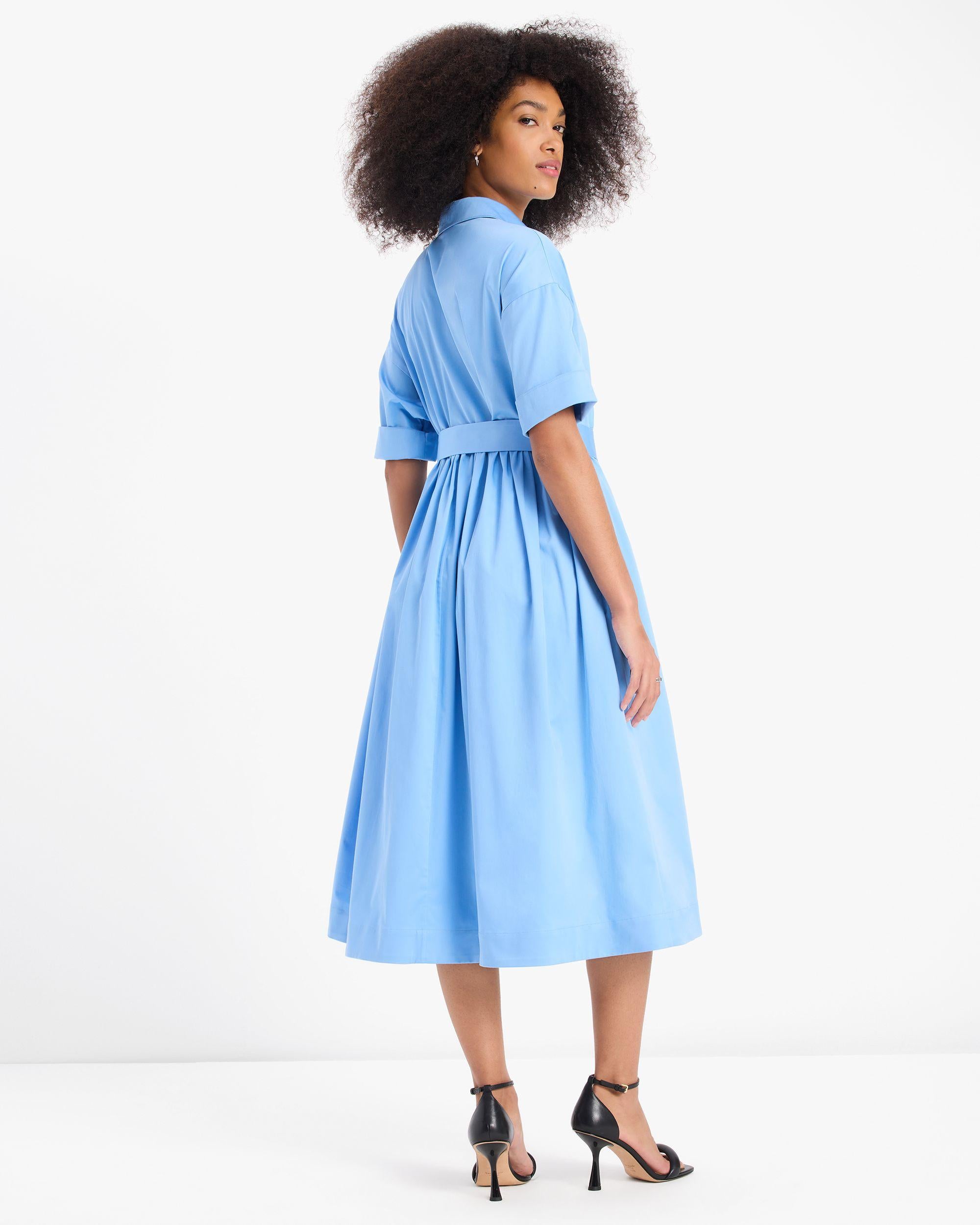 poplin midi montauk dress