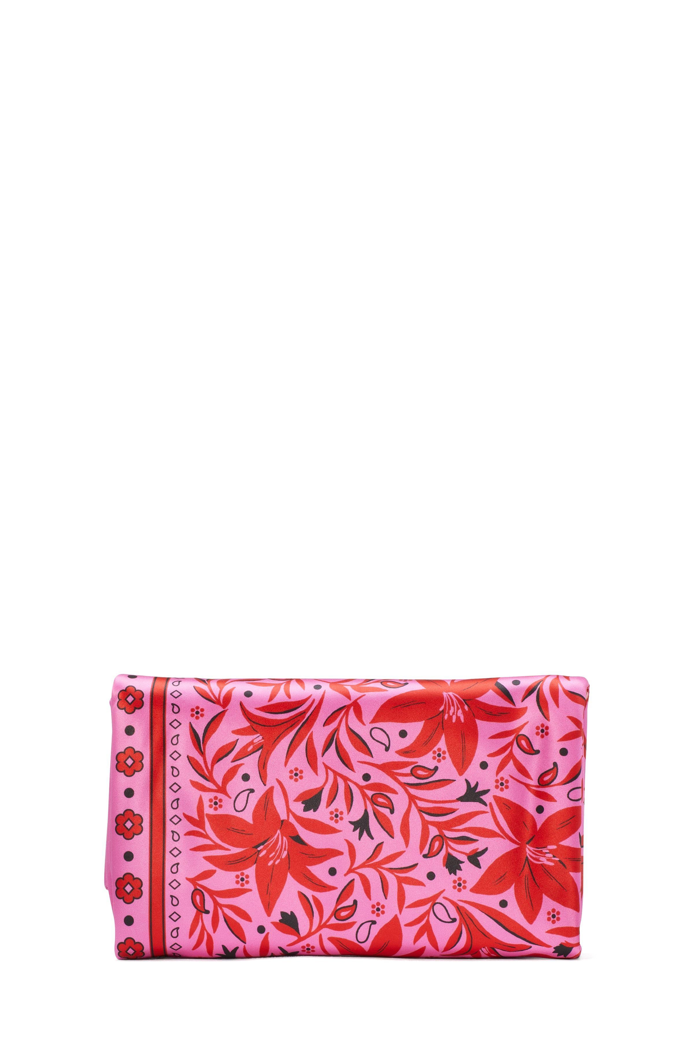 fold bandana printed clutch