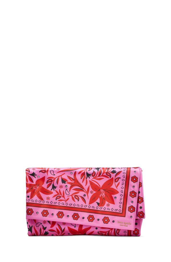 fold bandana printed clutch