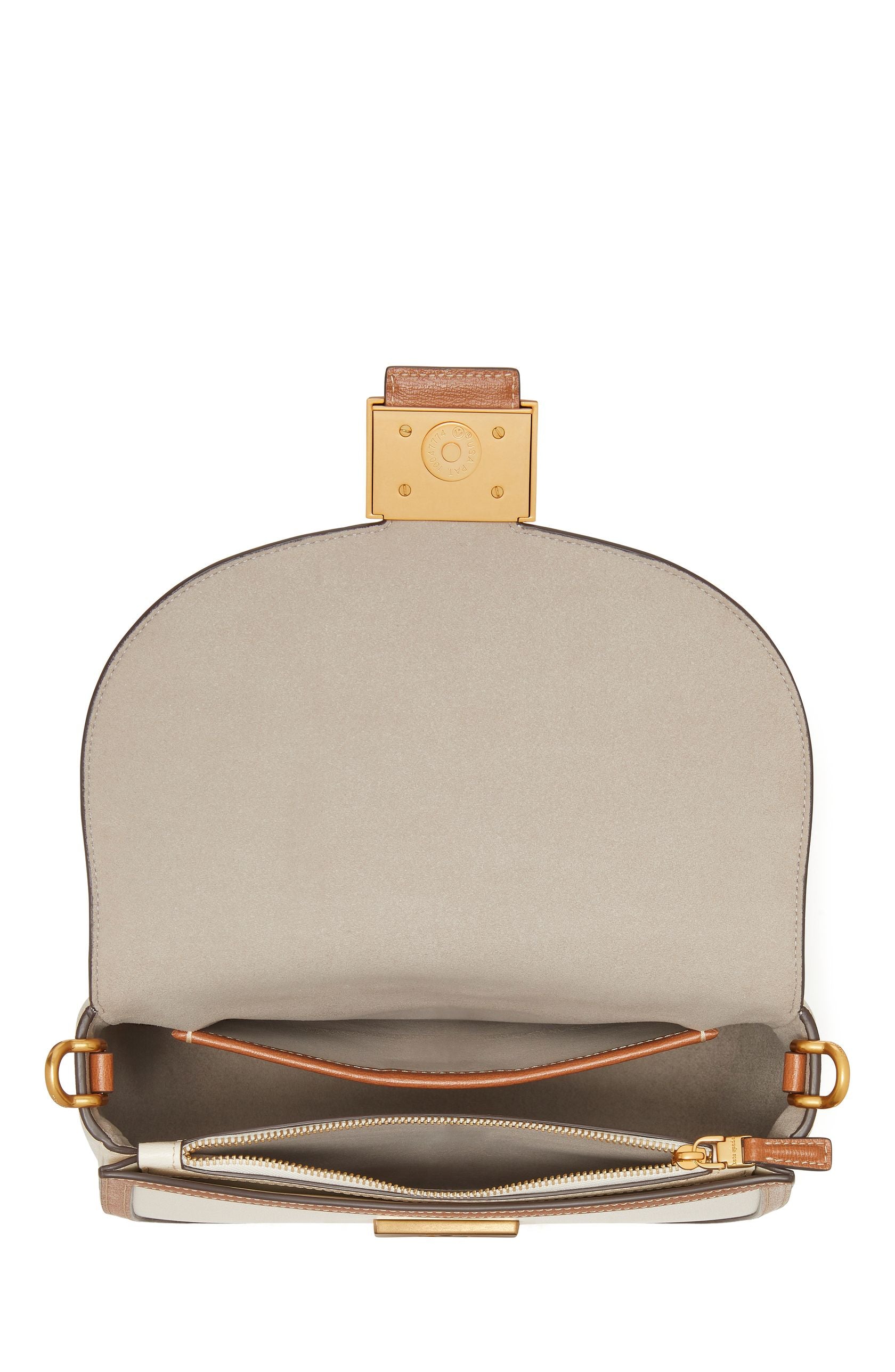 KH056_Katy Colorblocked Convertible Saddle Bag_Halo White Multi