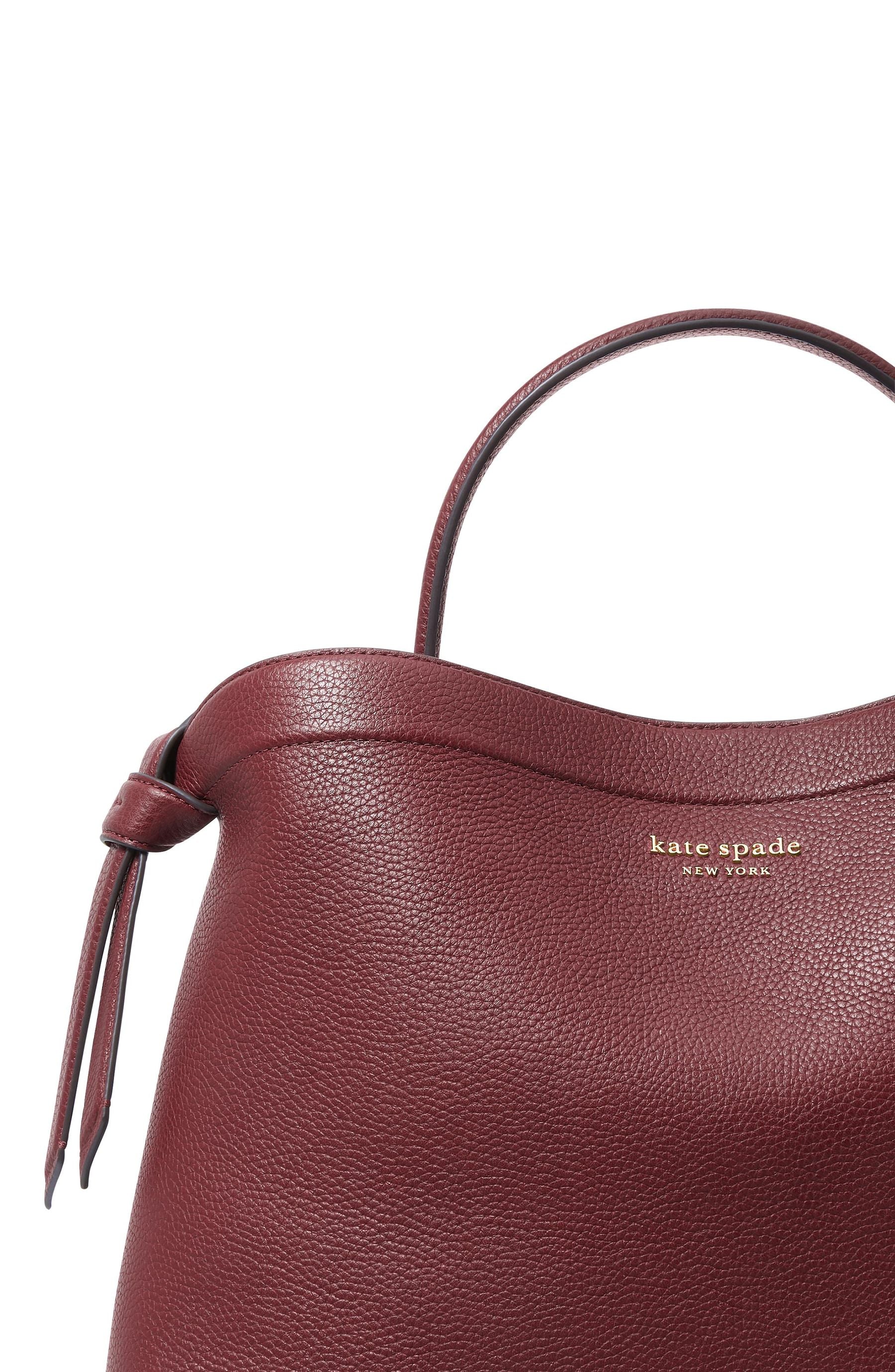 KH062-knott large top-handle bag-Cordovan