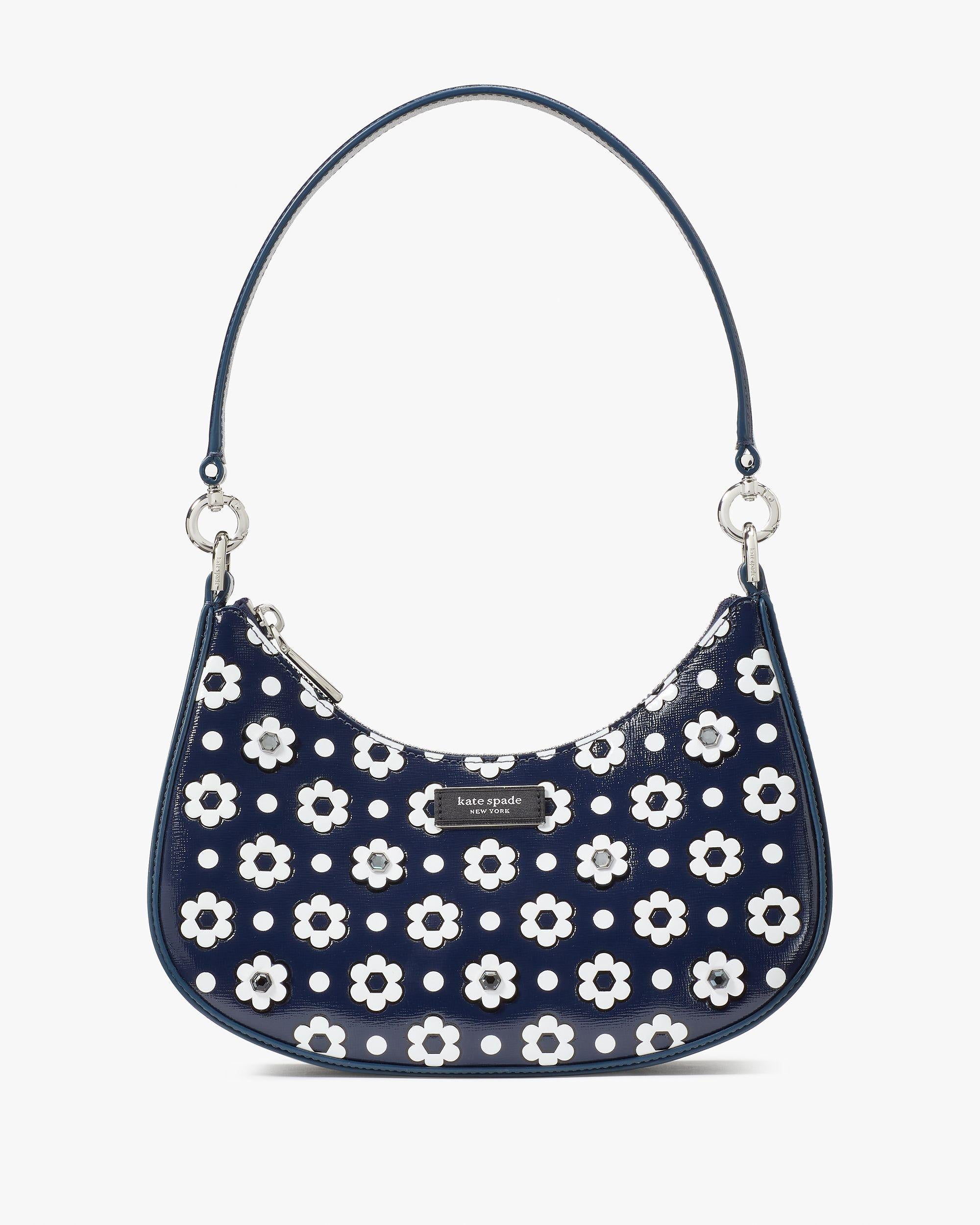 KH067-Sam Icon Daisy Dot Small Convertible Crossbody-Parisian Navy Multi