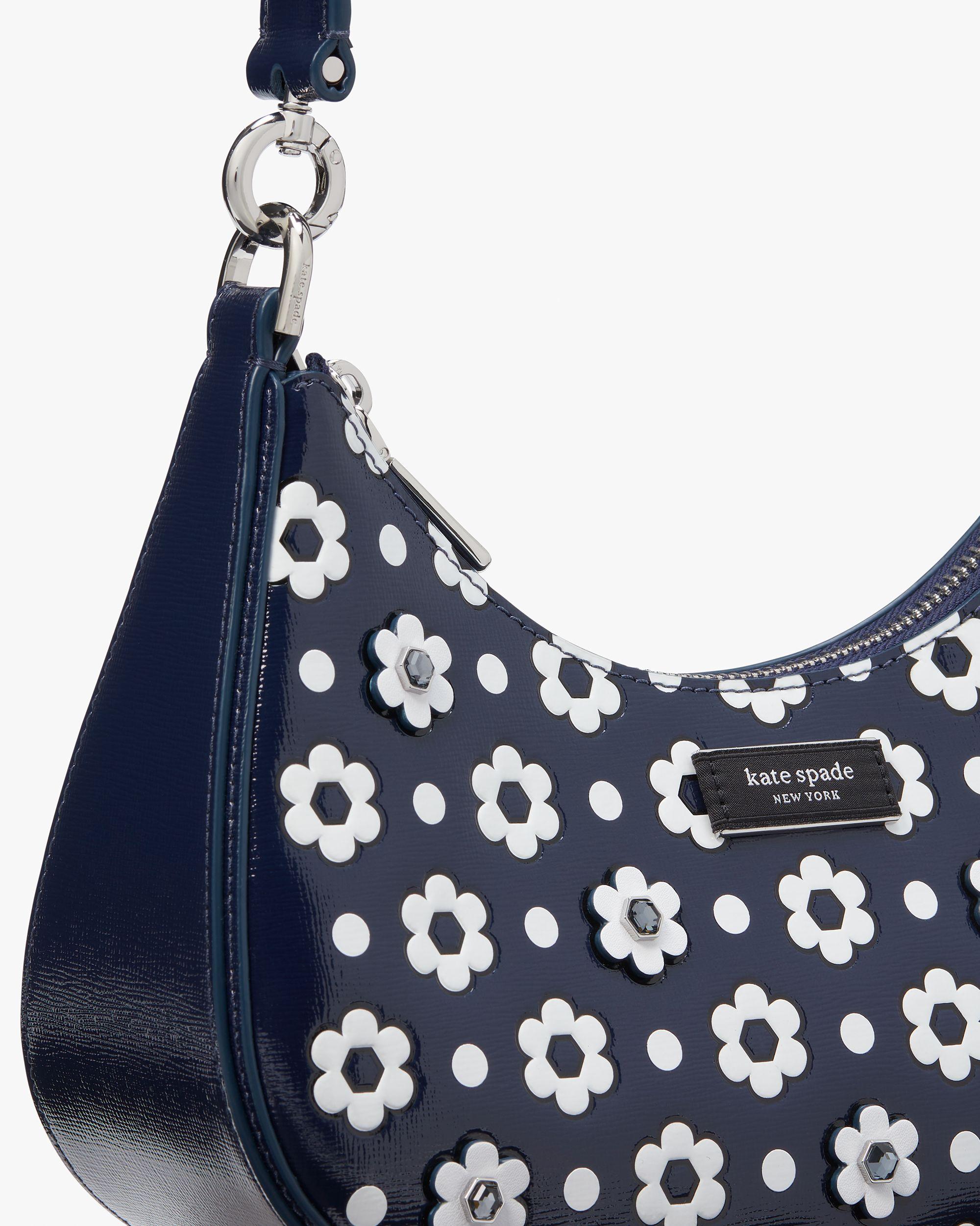 KH067-Sam Icon Daisy Dot Small Convertible Crossbody-Parisian Navy Multi