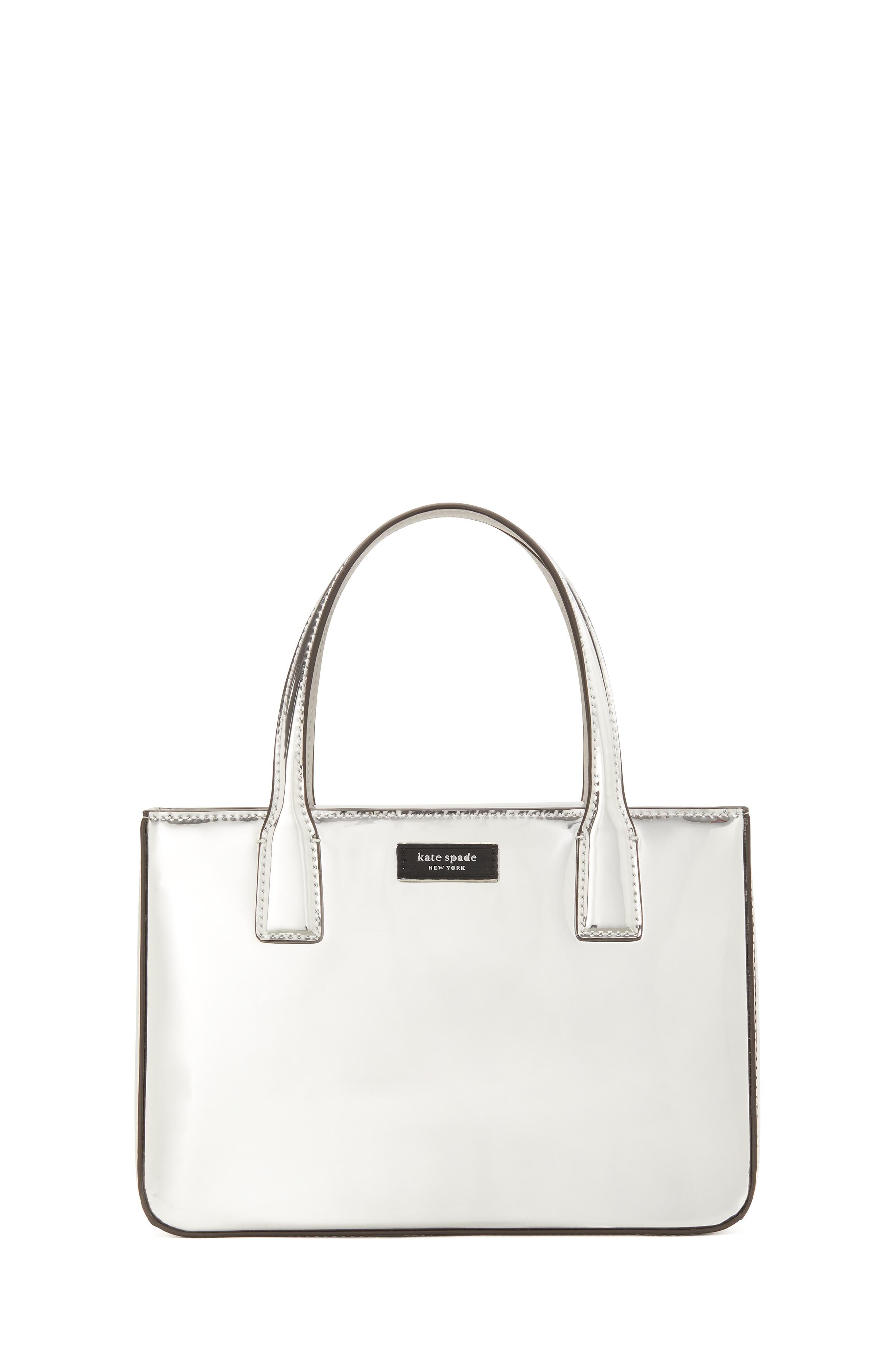 KH072-si sq tote-Silver