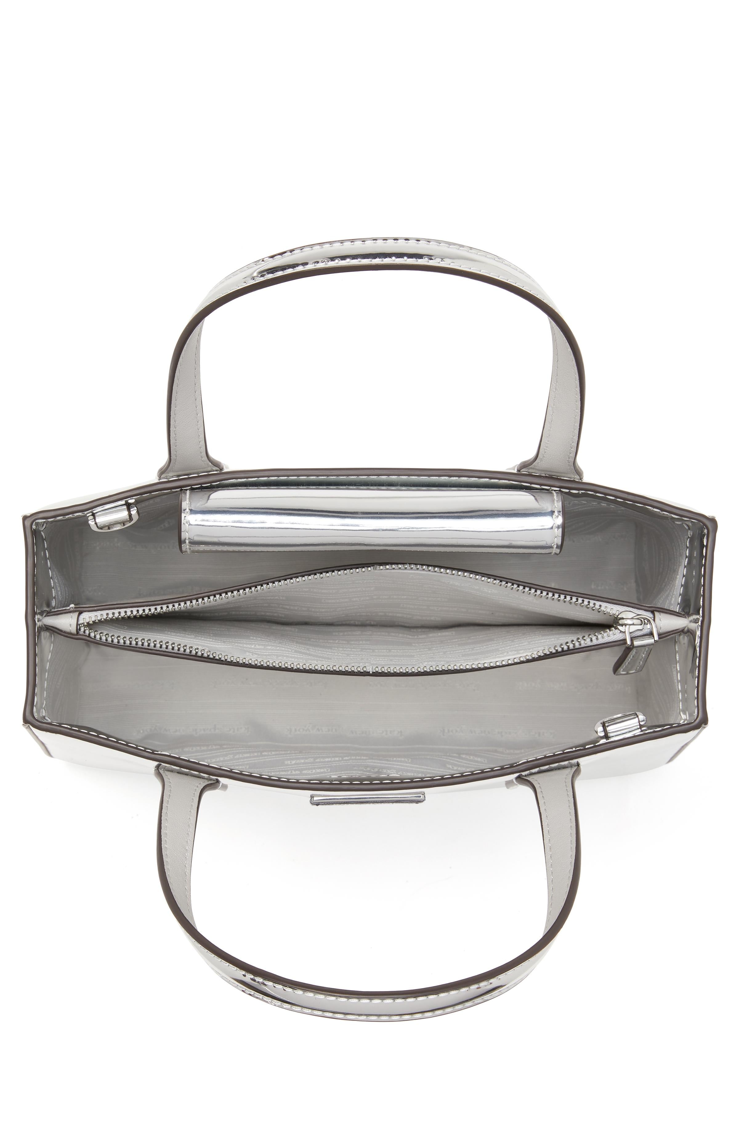 KH072-si sq tote-Silver