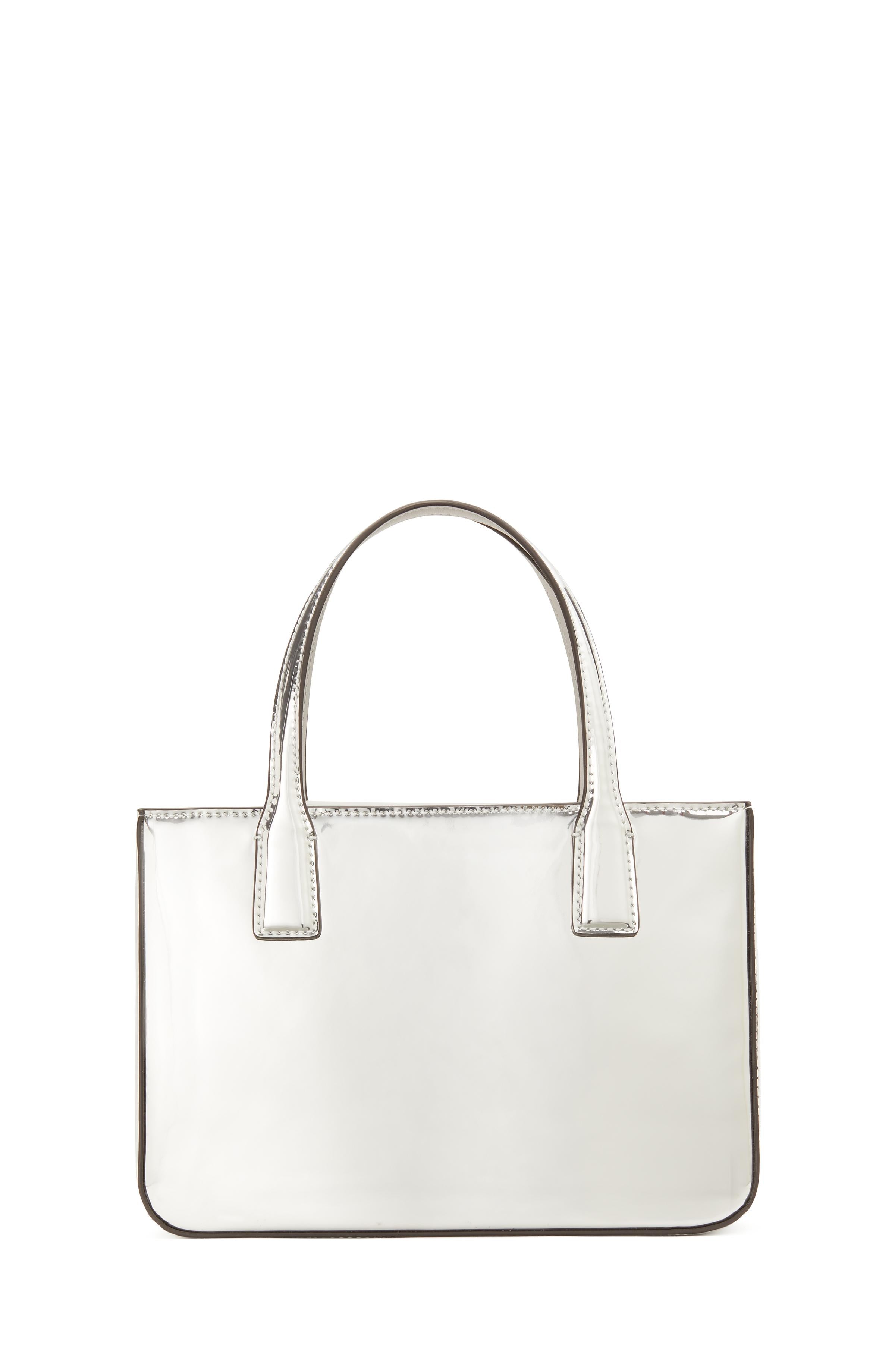 KH072-si sq tote-Silver