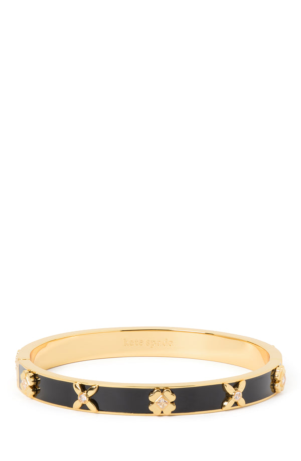 KH667_Hinged Bangle_Black/Gold