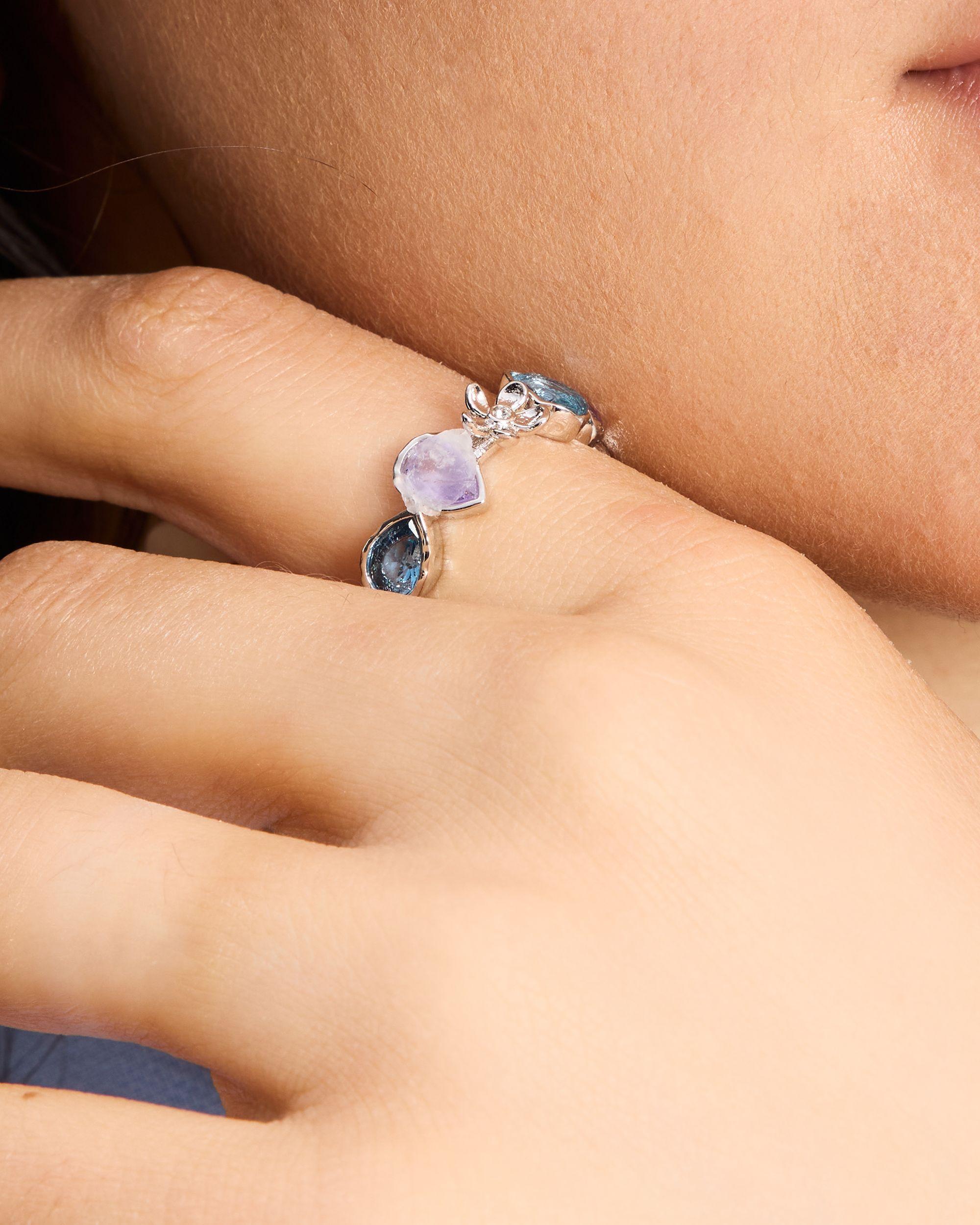 KH978-Lilac Haze Ring-Multi/Silver