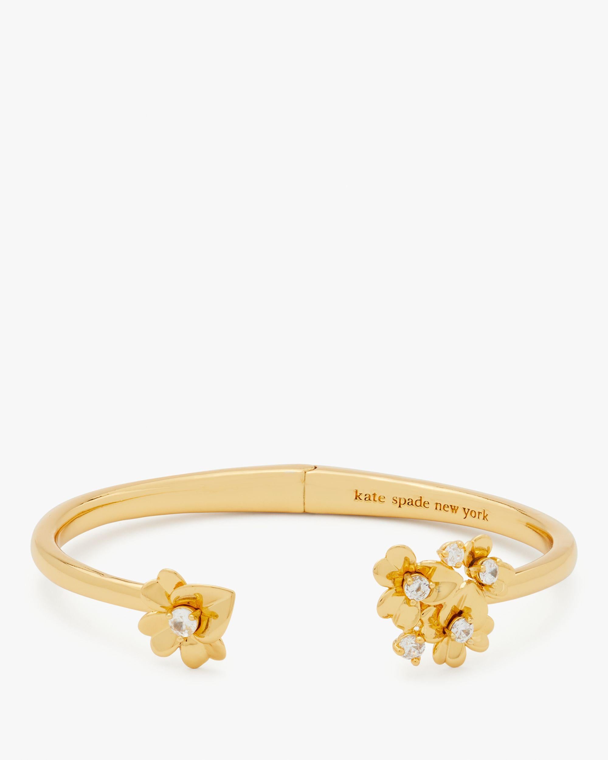 KI032-Precious Pansy Cuff-Gold